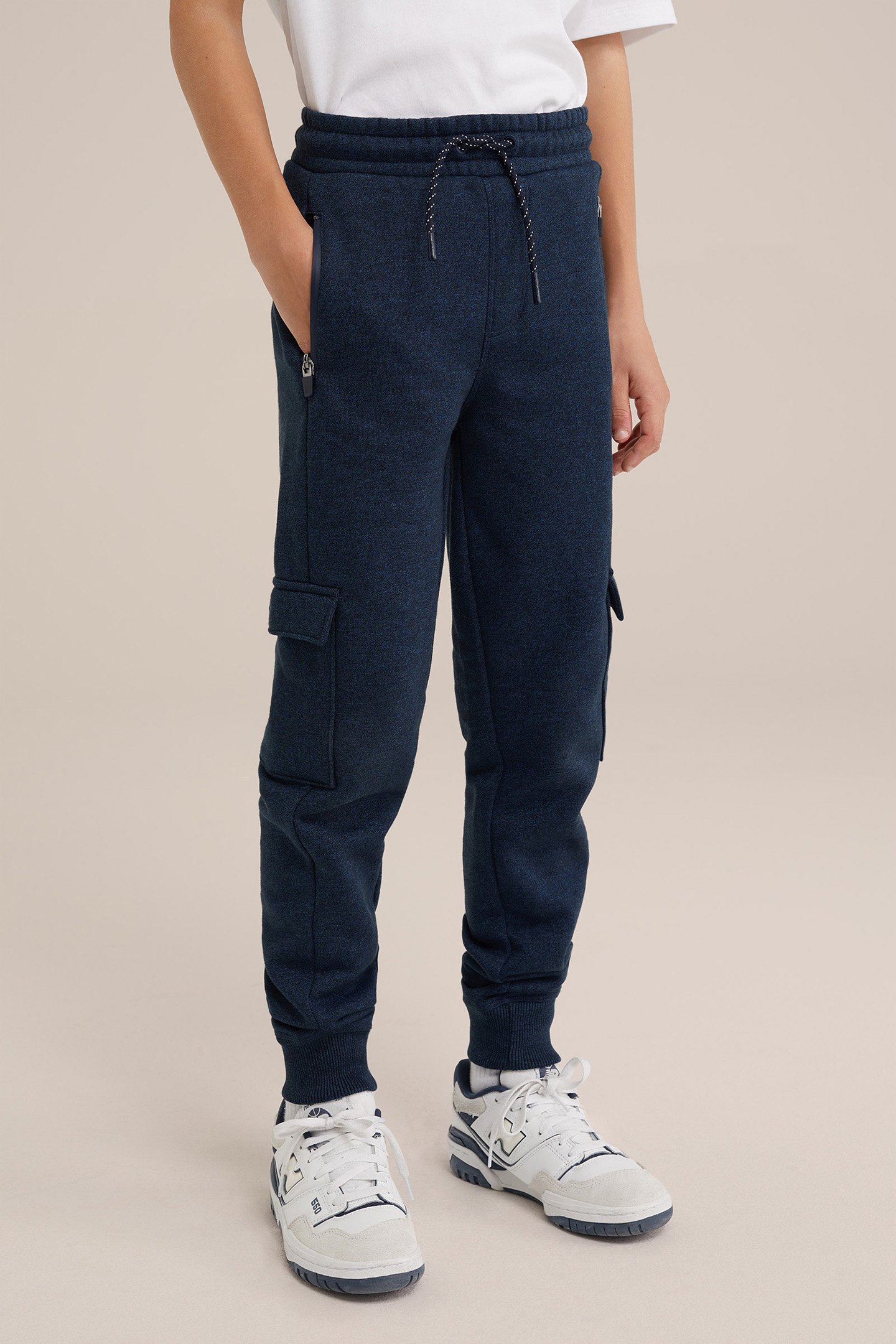 CARGO PANTS NAVY BLUE by WE Fashion