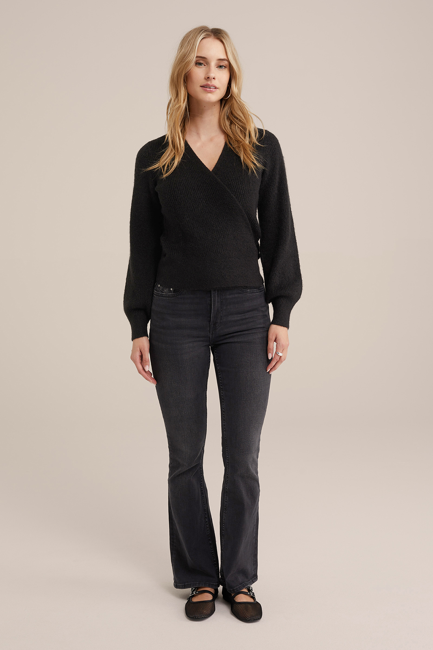 WRAP CARDIGAN BLACK 3