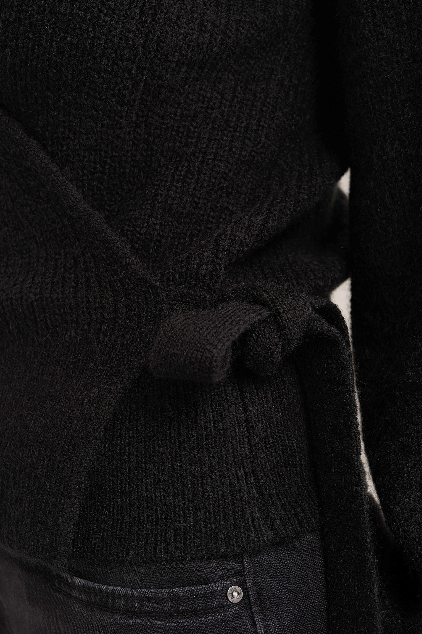 WRAP CARDIGAN BLACK 5