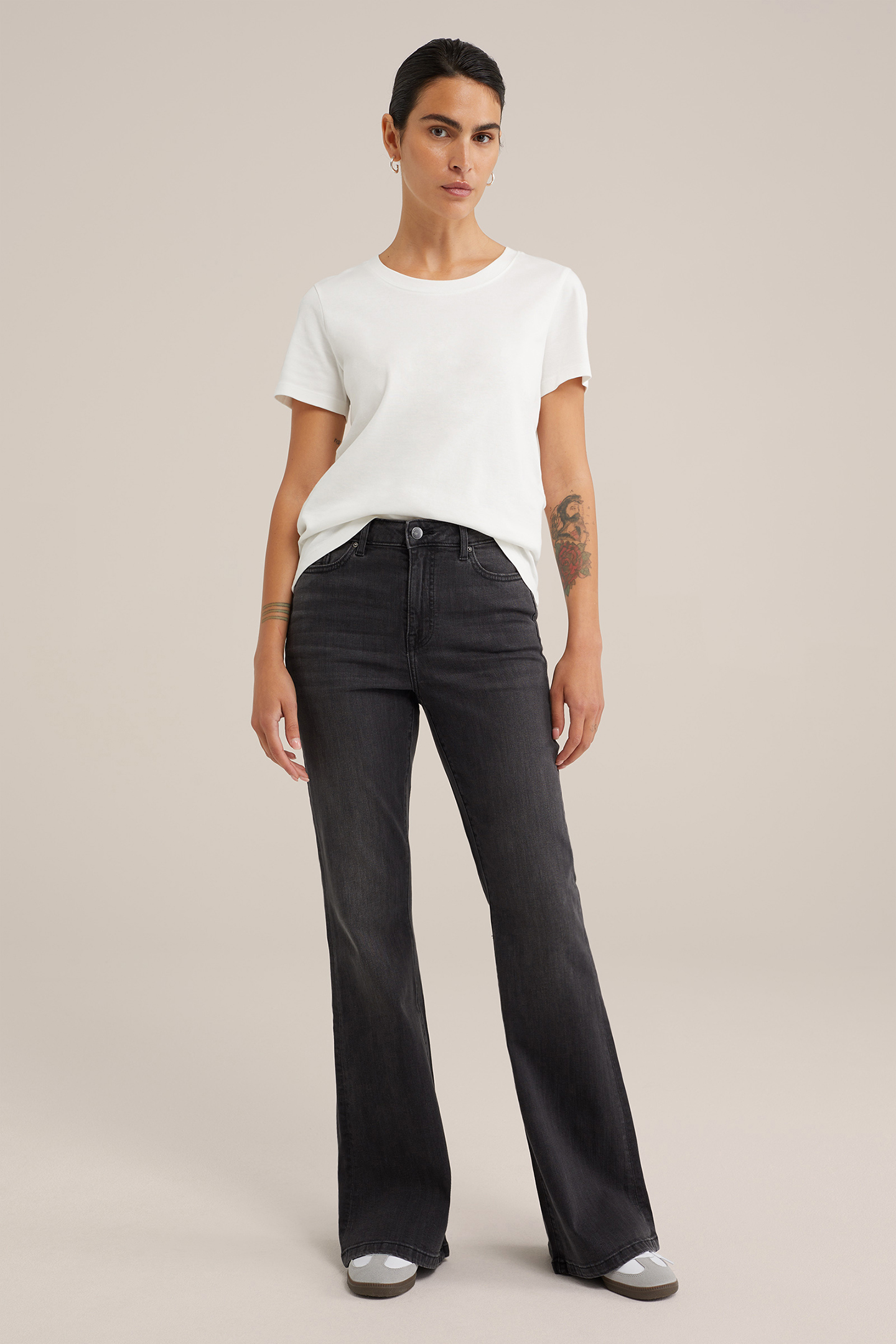 5-POCKET HIGH WAIST DARK GREY 3