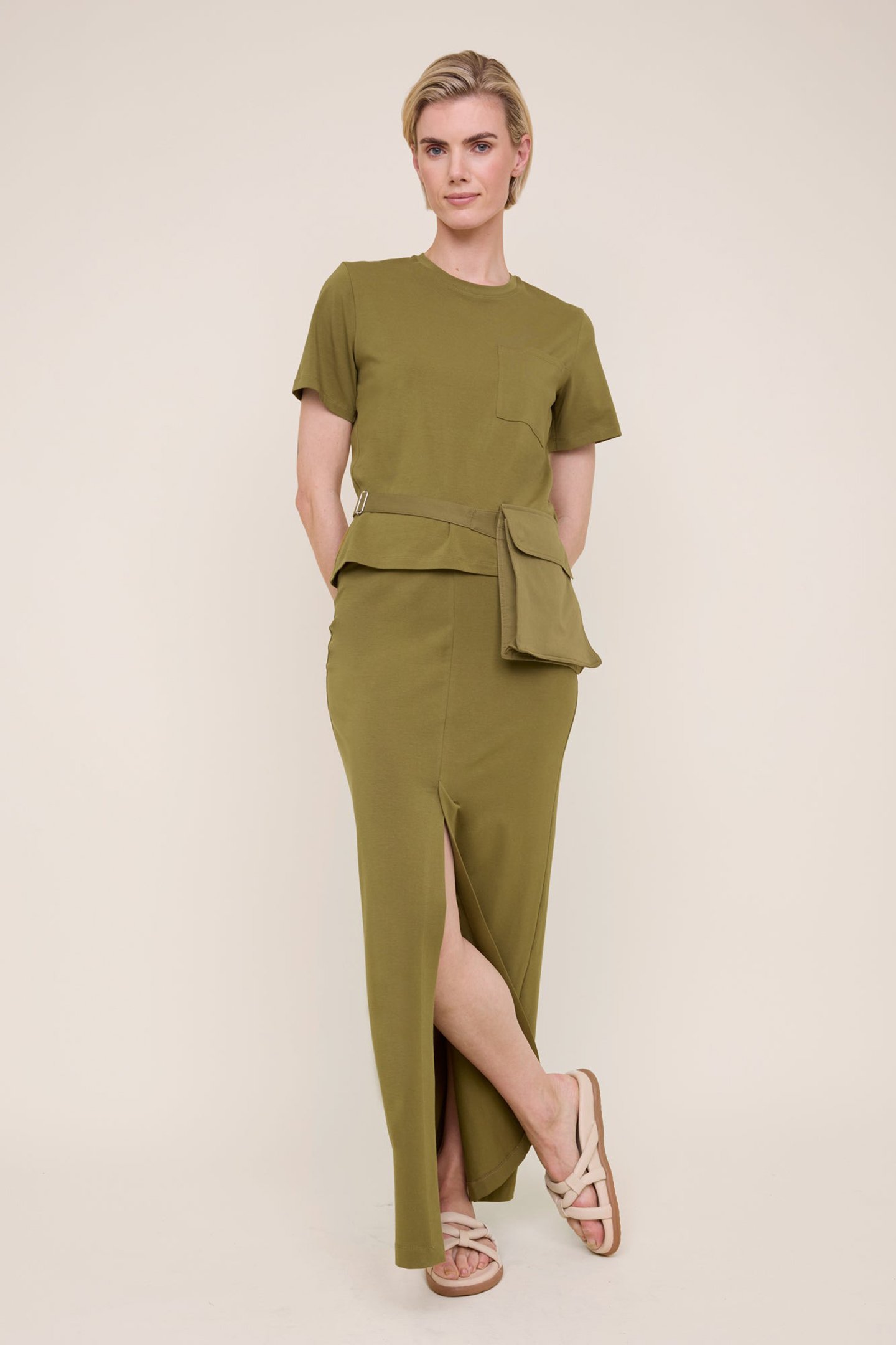 TRICOT TUBE CF SLIT NUTRIA by Vanilia