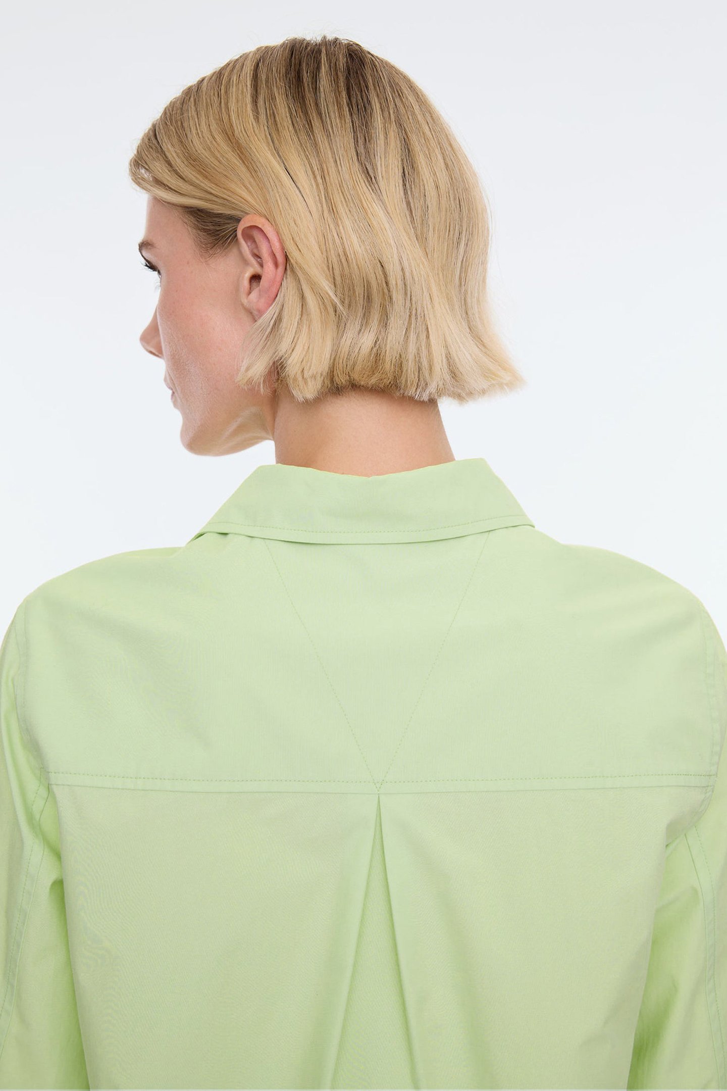 COTTON POPLIN HIGH CUFF CATERPILLAR GREEN 6