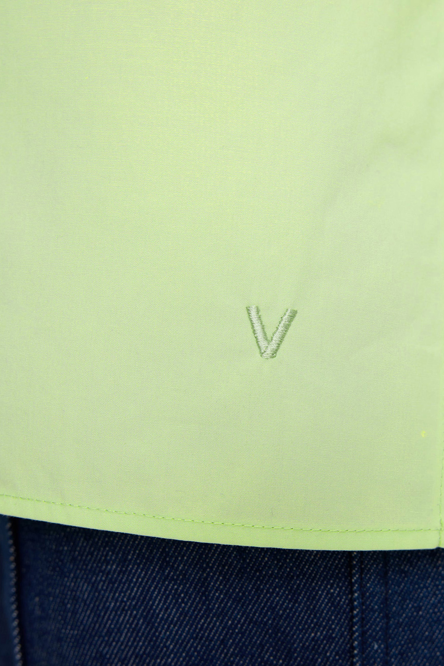 COTTON POPLIN HIGH CUFF CATERPILLAR GREEN 8