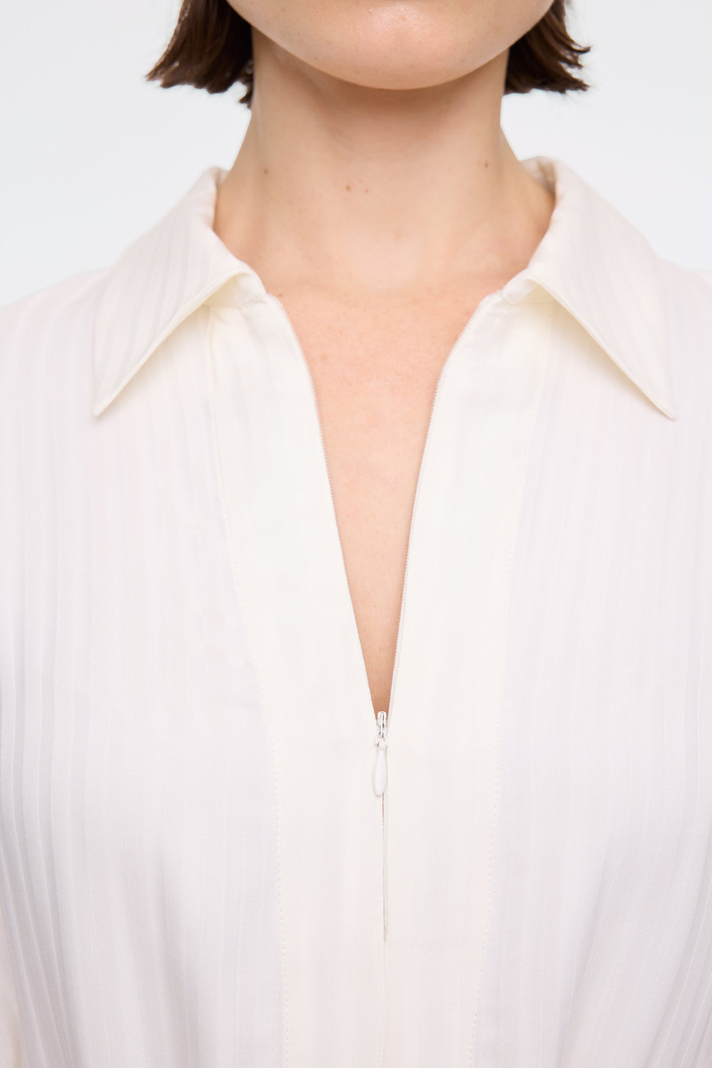 JACQUARD STRIPE BLOUSE MARSHMALLOW 6