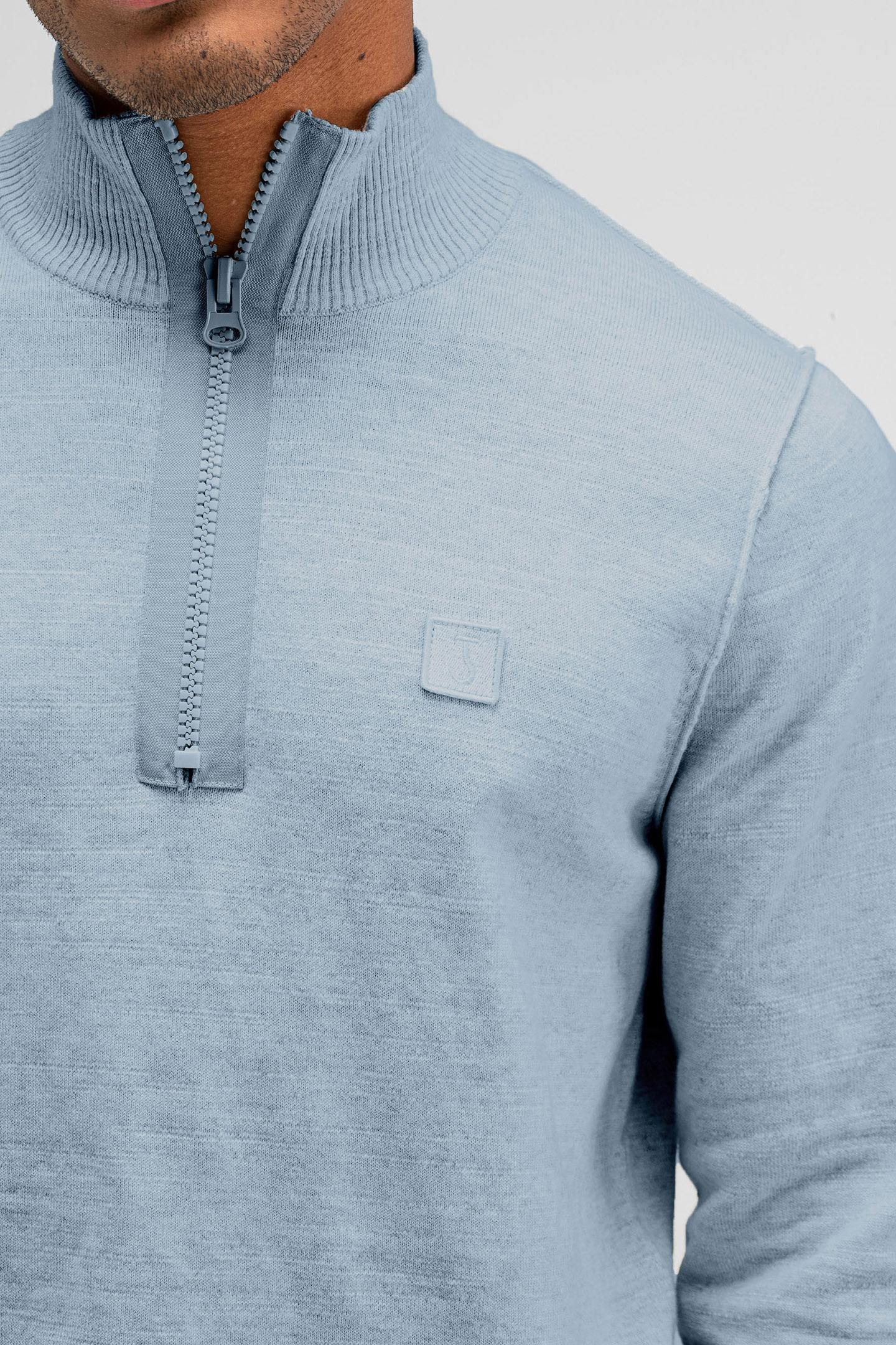 LT CLIFDEN HALF ZIP LAGOON BLUE 5