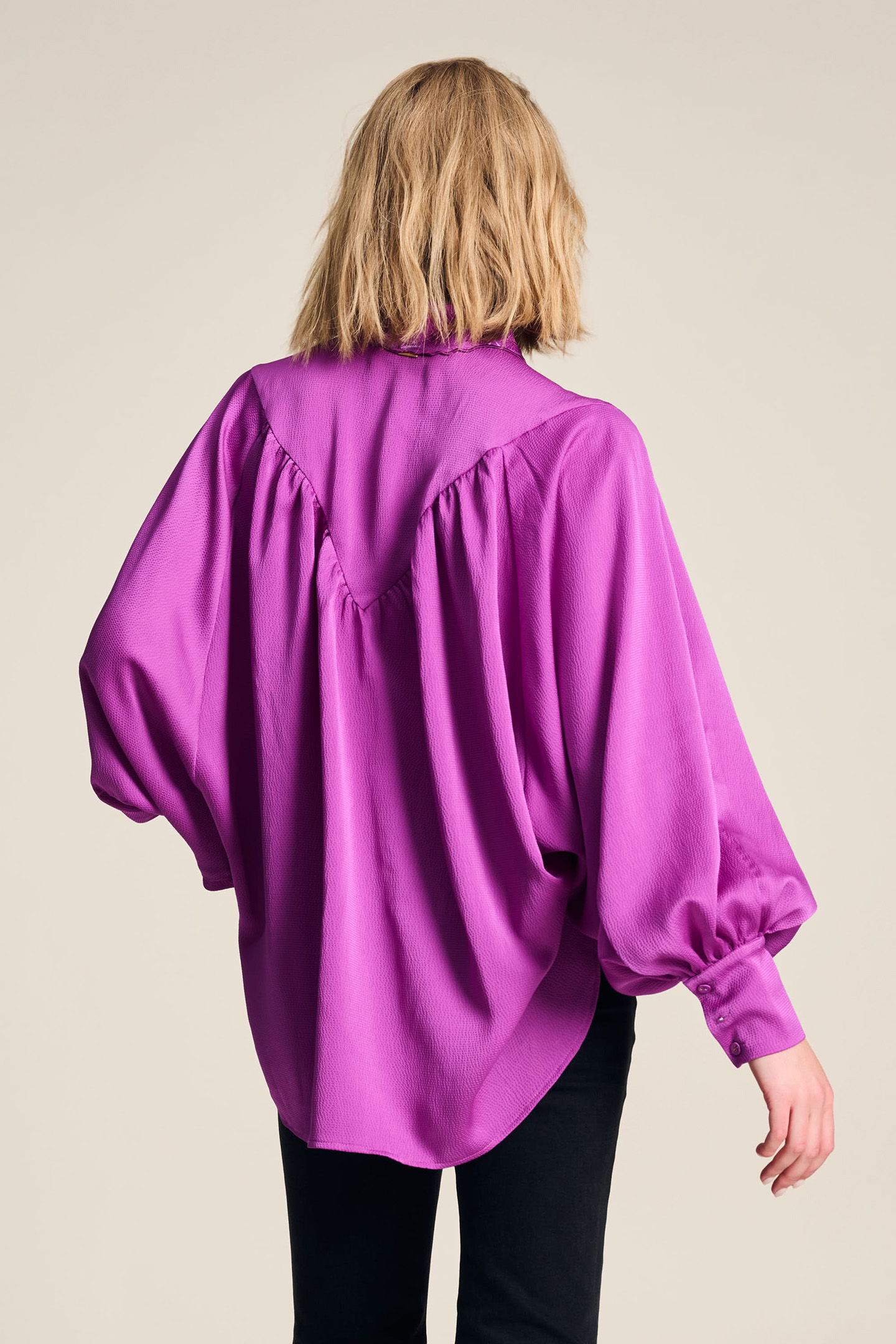 BLOUSE - FEATHERS CACTUS PINK 2