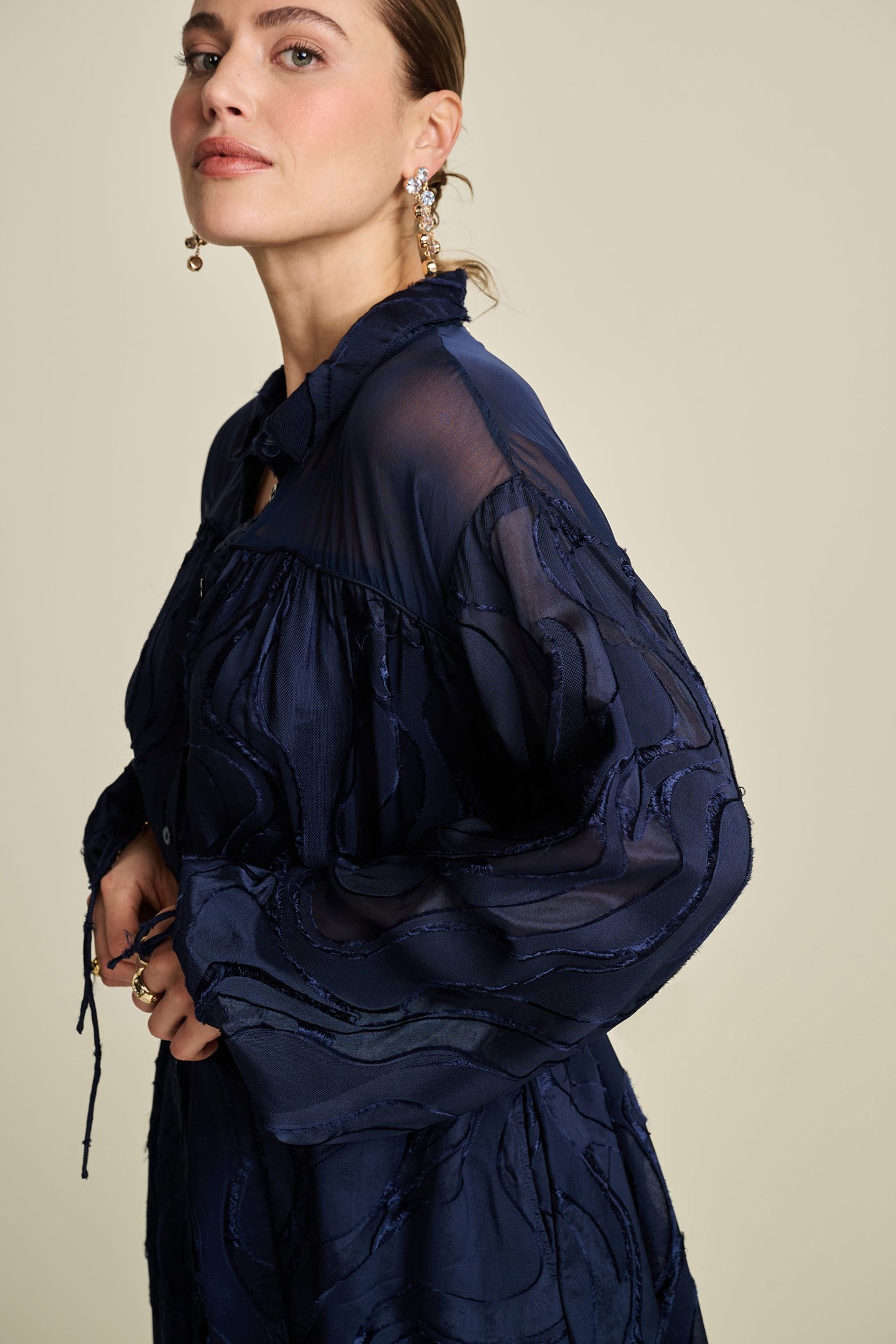 DRESS - JACQUARD MIDNIGHT BLUE 6