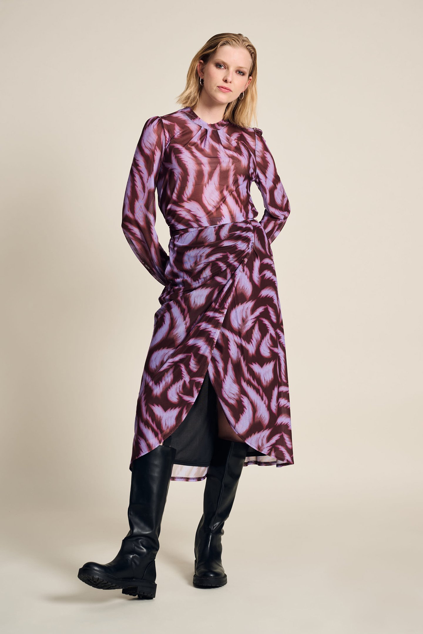 SKIRT - FEATHERS BROWN by POM Amsterdam