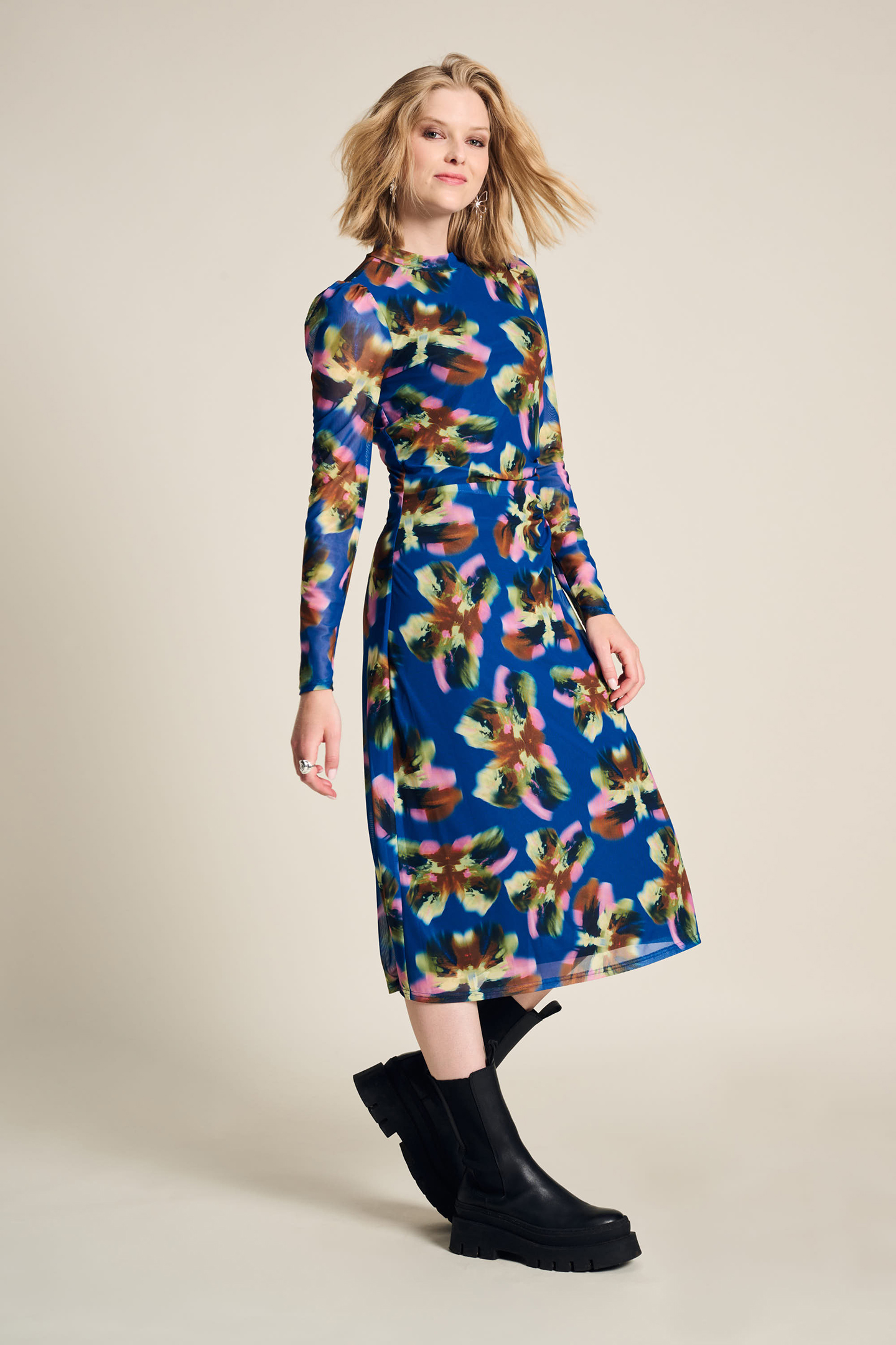 DRESS - BUTTERFLY BLUE MESH 6