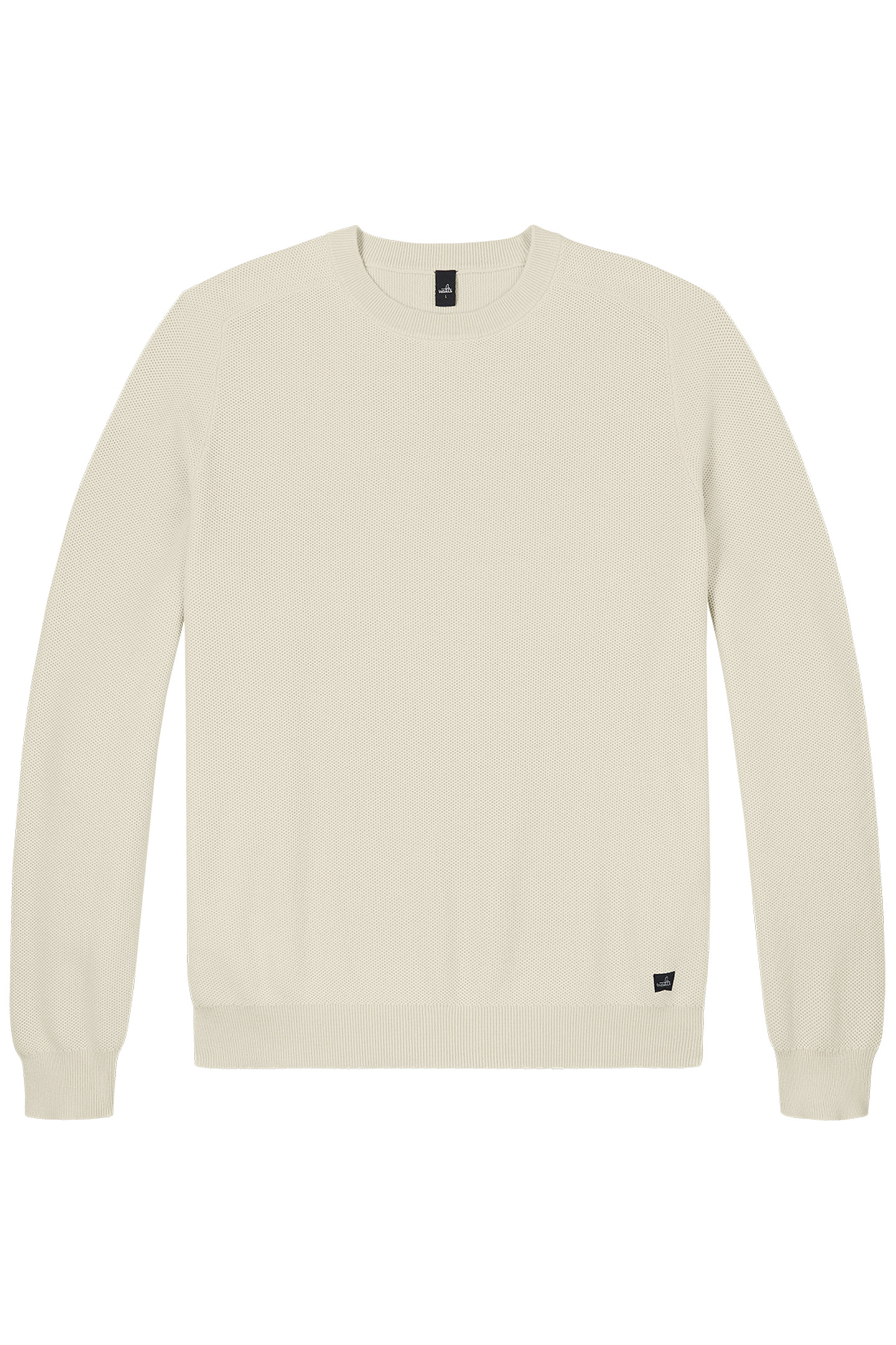 KNIGHT | COTTON HONEYCOMB PULLOVER OFF WHITE 2