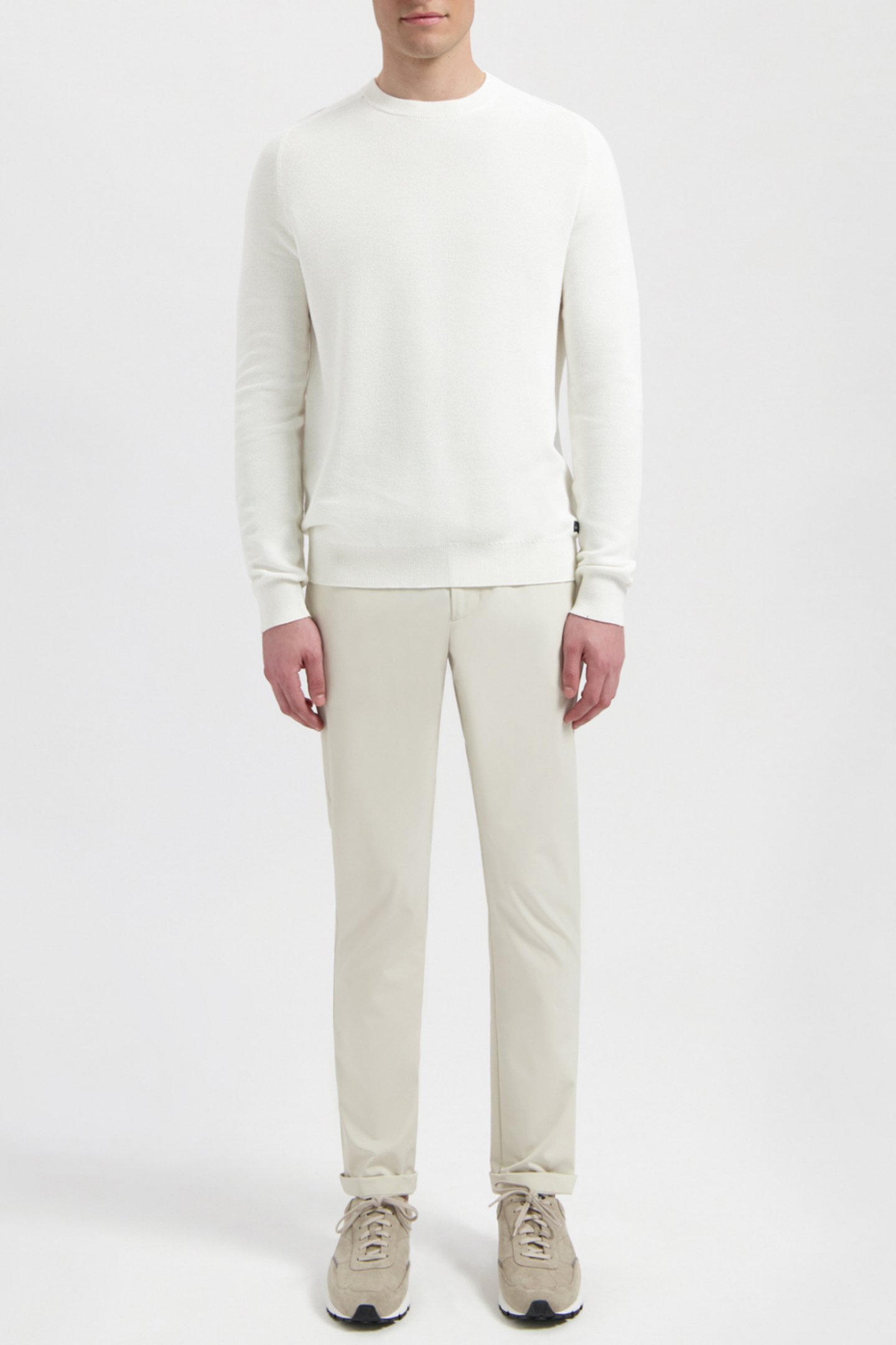 KNIGHT | COTTON HONEYCOMB PULLOVER OFF WHITE by WAHTS