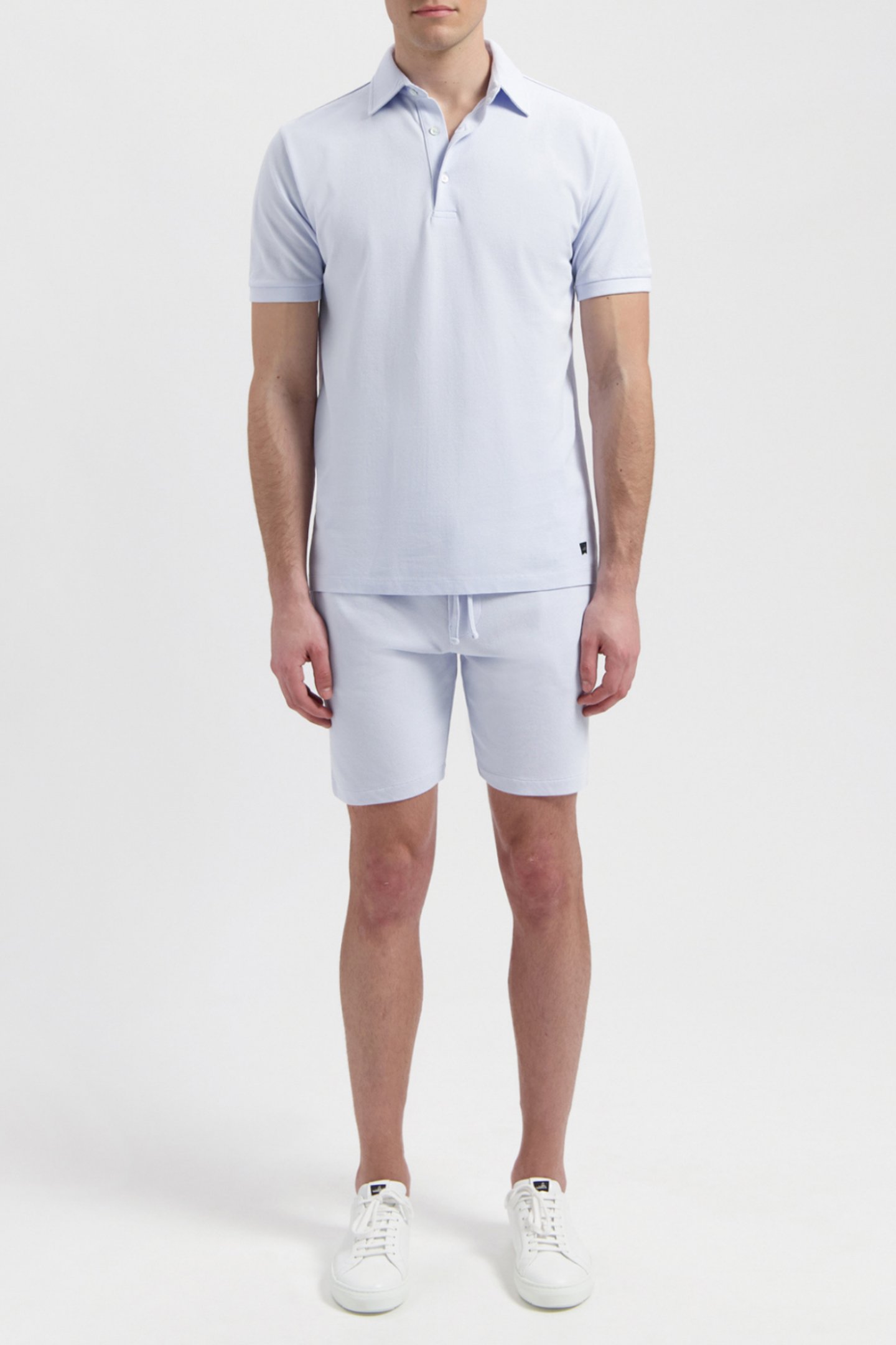 DAVIS | PIQUÉ POLO SHIRT ICE BLUE by WAHTS