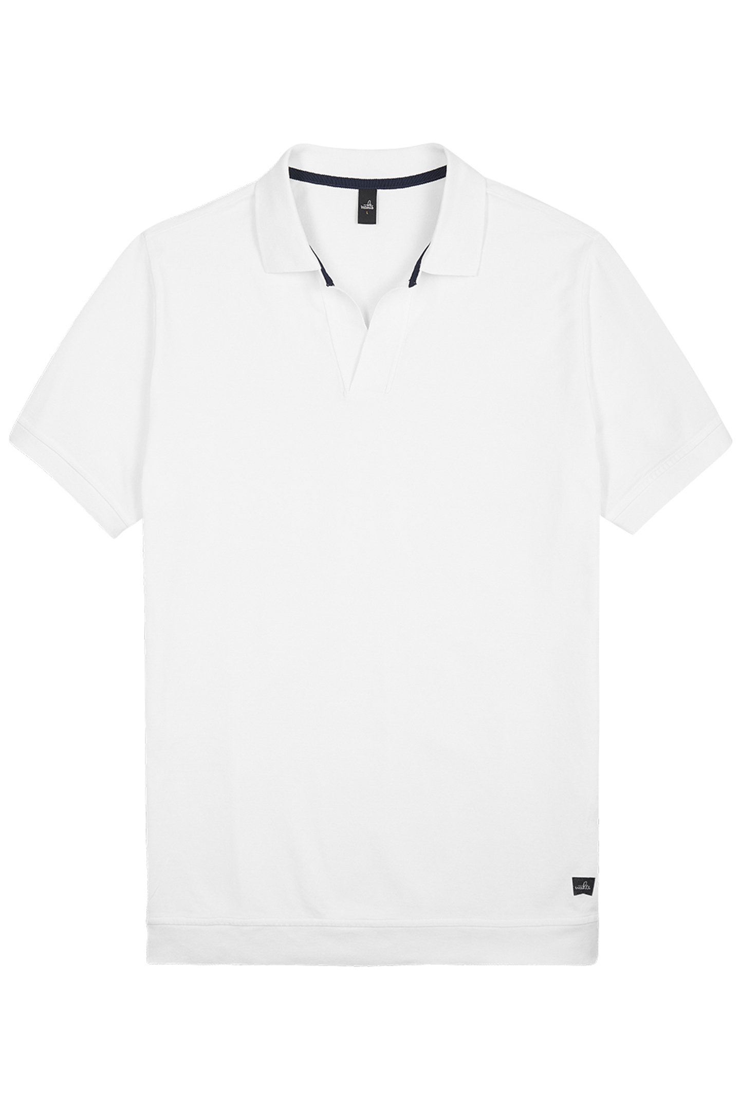 RICE | PIQUÉ RETRO POLO SHIRT PURE WHITE by WAHTS