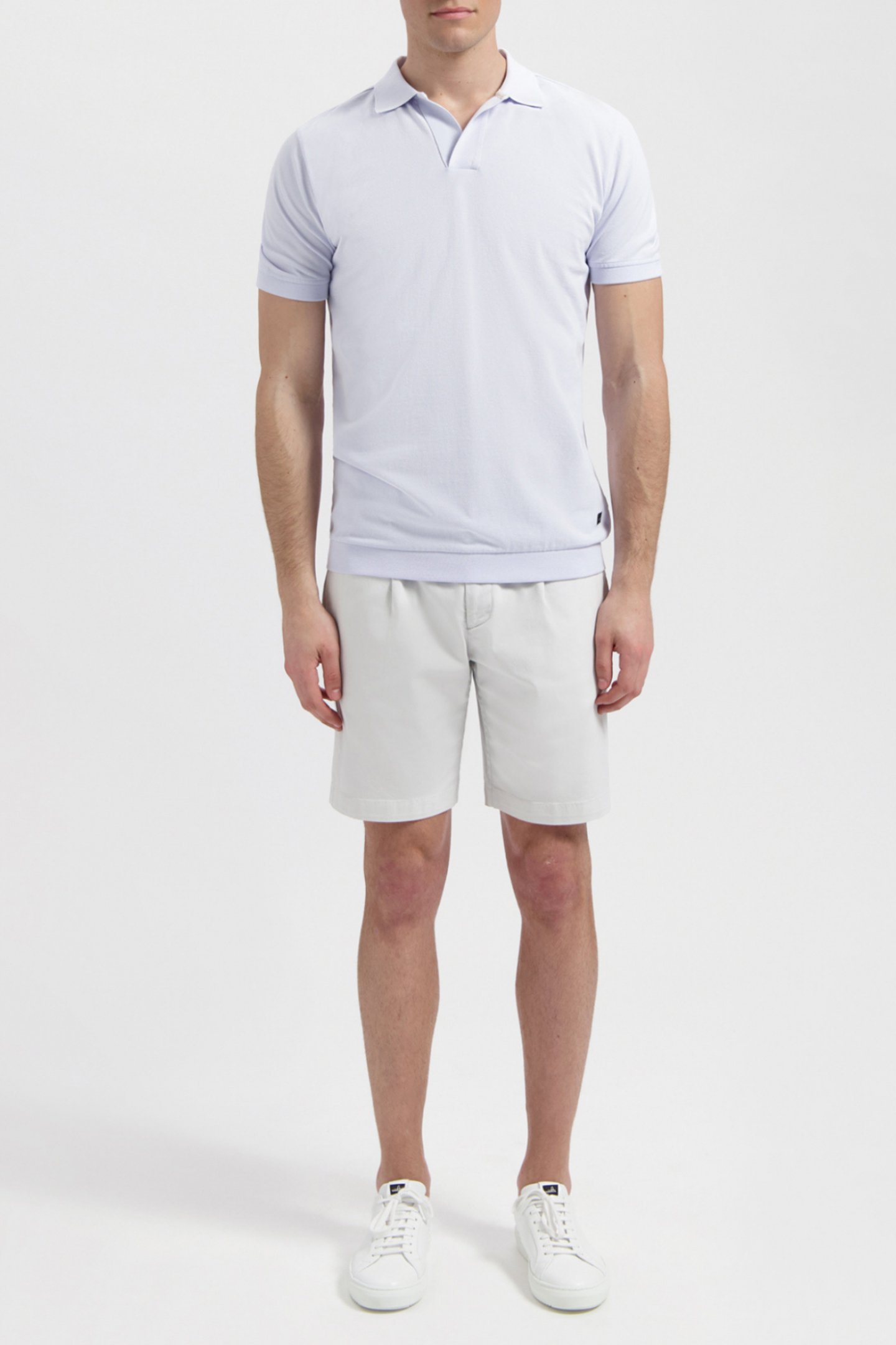 RICE | PIQUÉ RETRO POLO SHIRT ICE BLUE by WAHTS