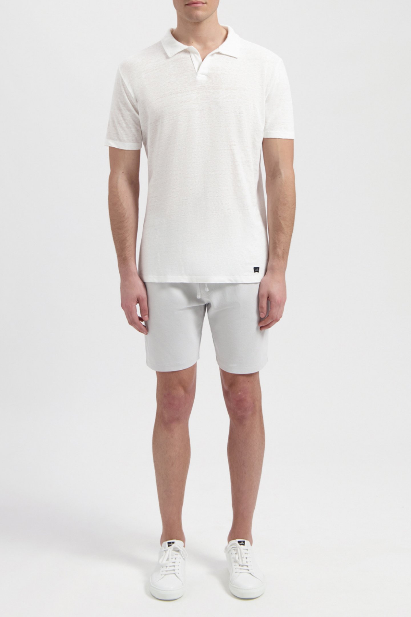 NELSON | LINEN POLO SHIRT PURE WHITE by WAHTS