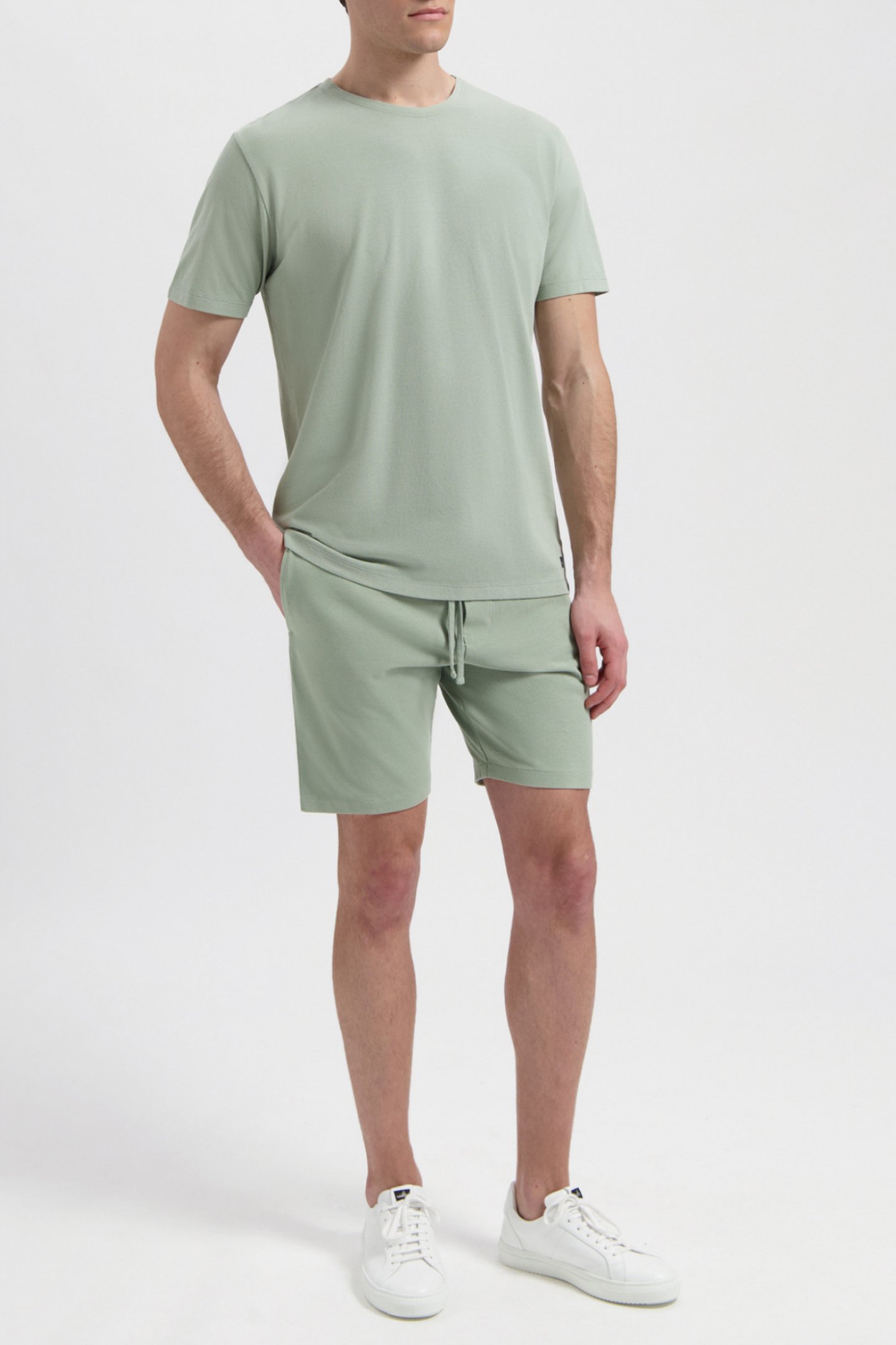 DEAN | PIQUÉ T-SHIRT SAGE GREEN by WAHTS