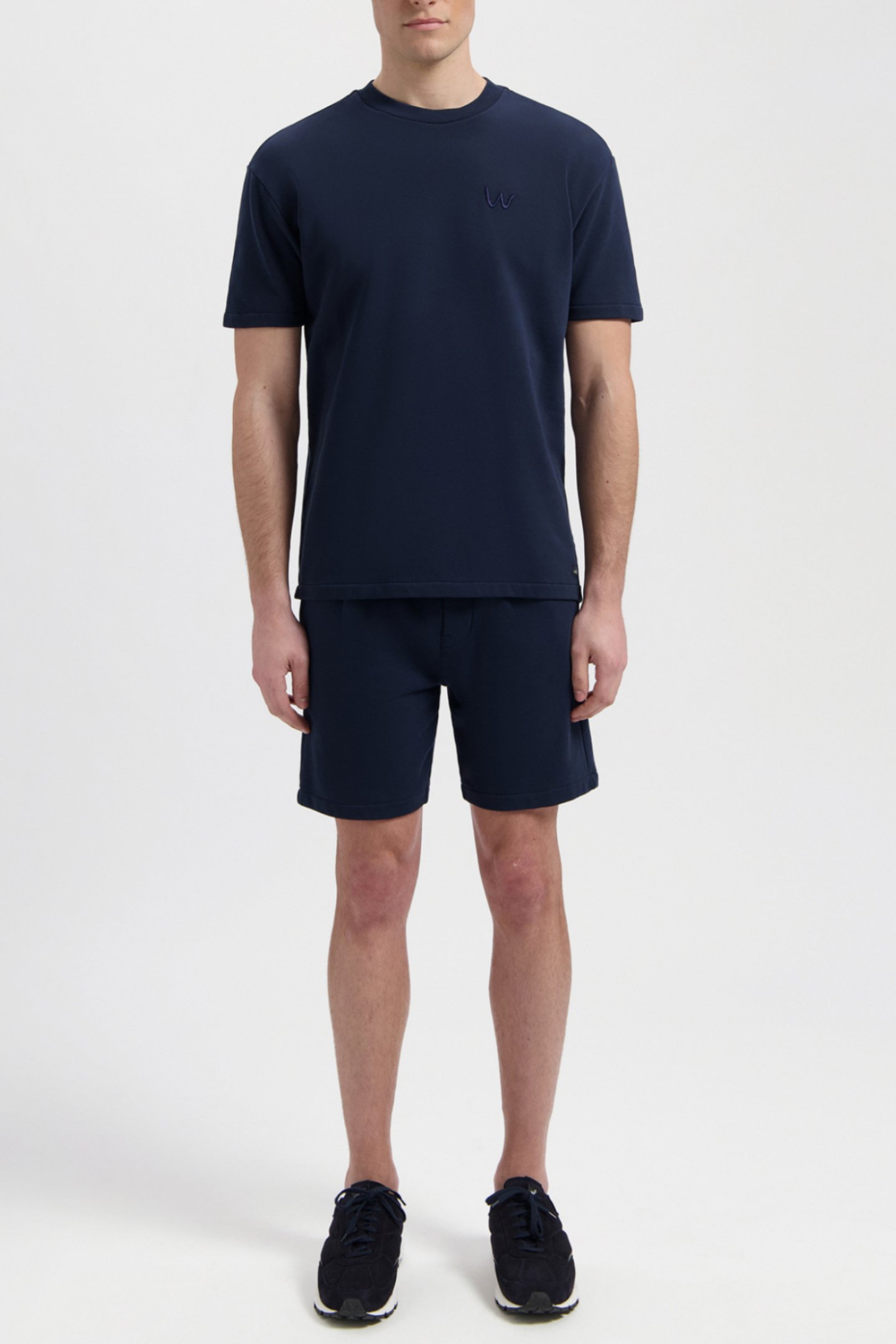 YORK | JERSEY SWEAT T-SHIRT NAVY BLUE by WAHTS