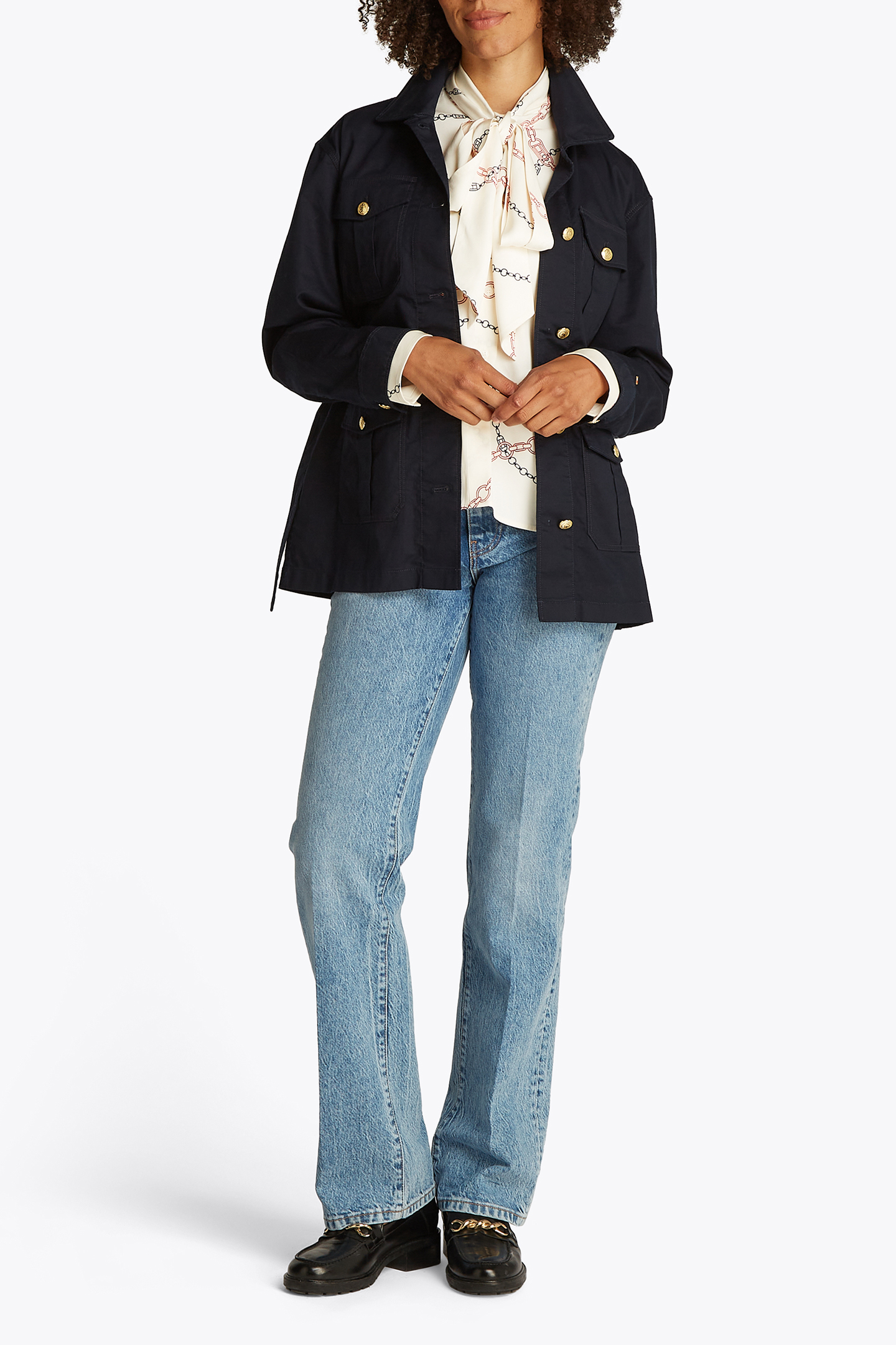 RELAXED FIT BLOUSE, WHITE 5