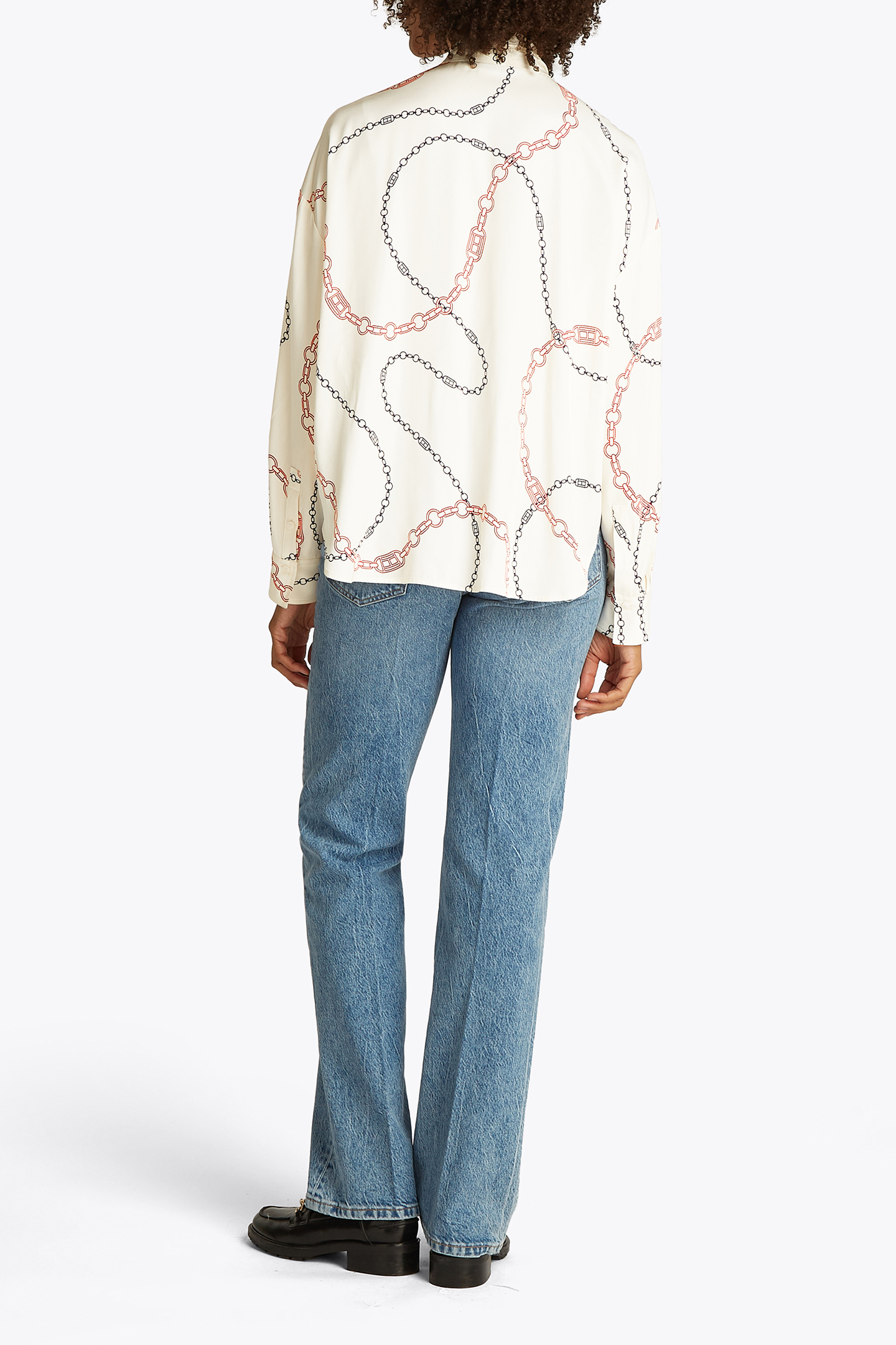 RELAXED FIT BLOUSE, WHITE 2