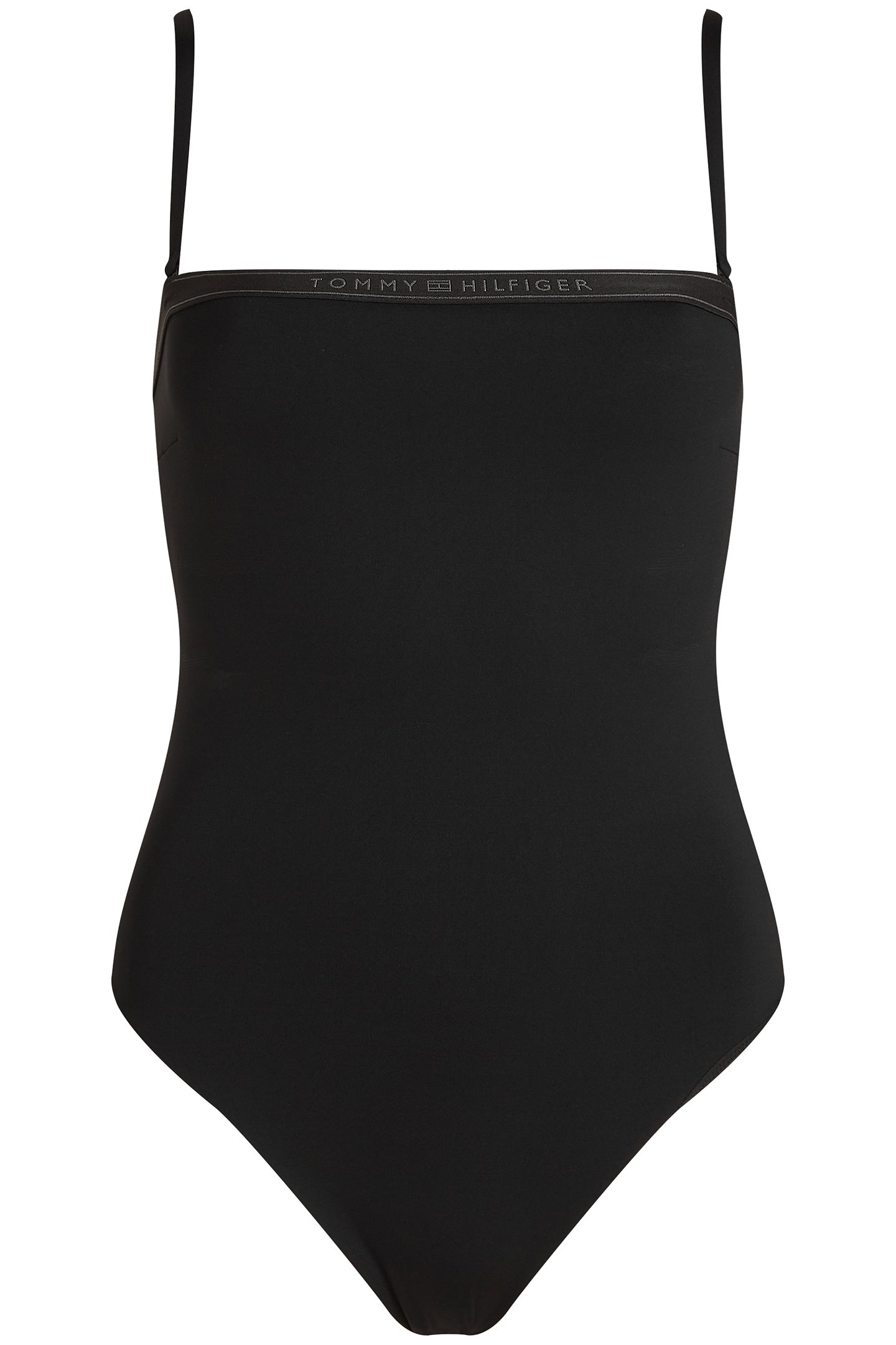 STRAIGHT ONE PIECE SWIMSUIT SLIM FIT BLACK 5