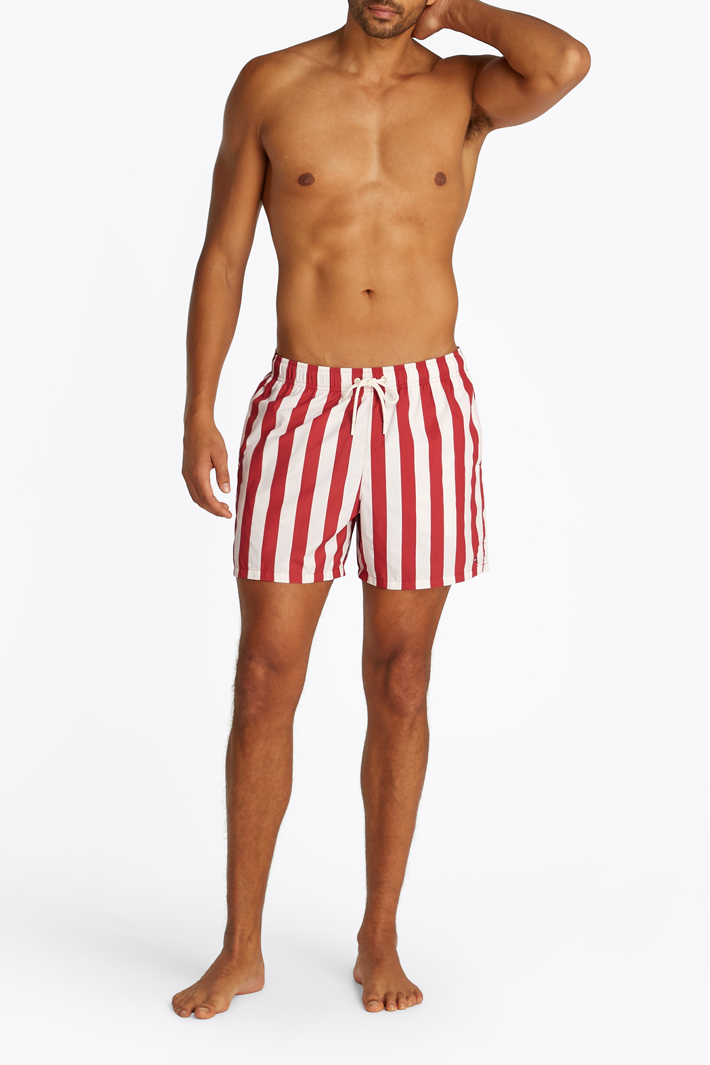 MEDIUM DRAWSTRING SHORTS, NORMAL FIT, RED 2