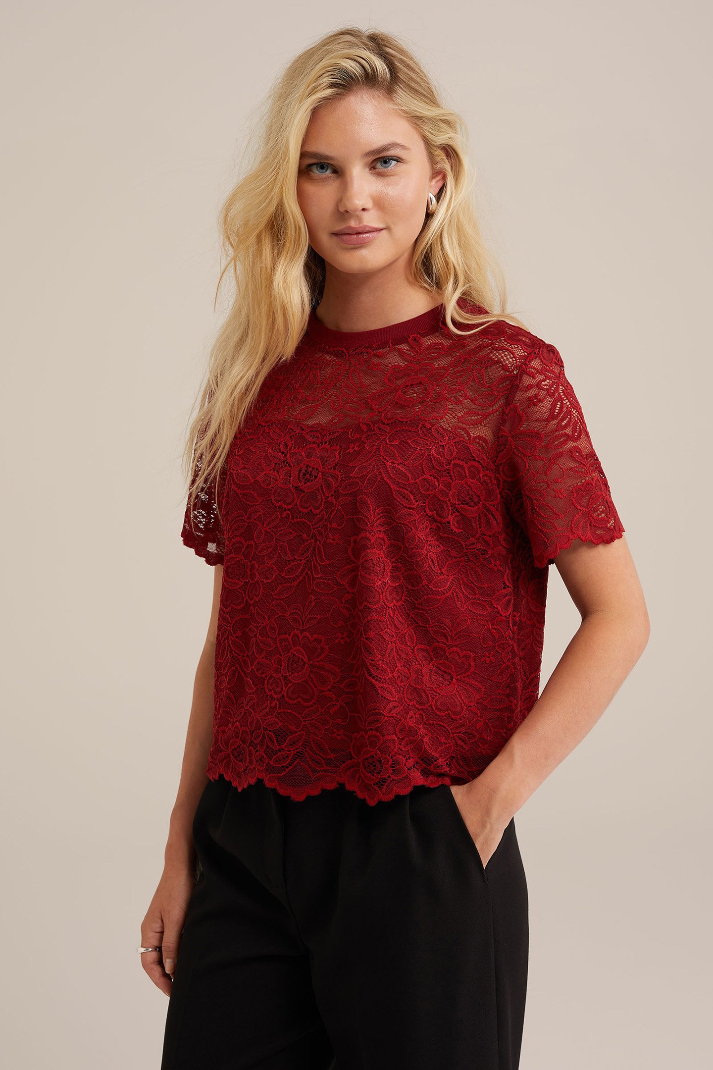 T-SHIRT BURGUNDY RED 1