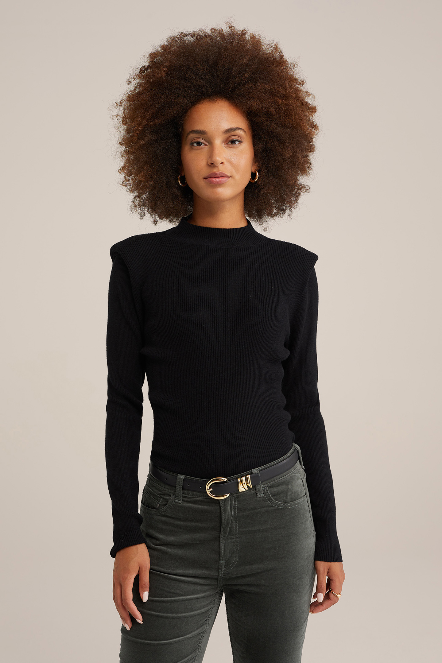 KNITTED PULLOVER BLACK 1