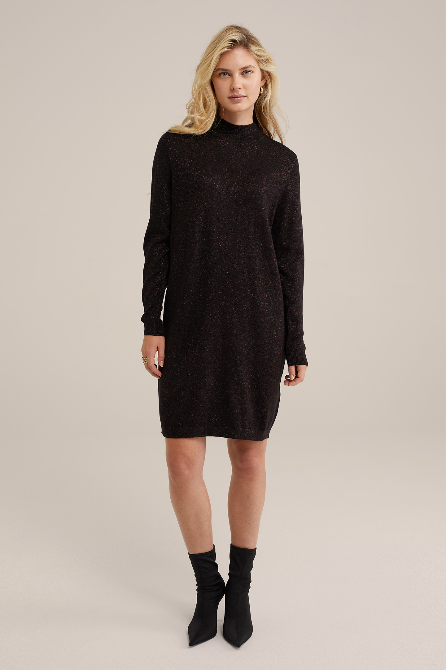 DRESS MID LENGTH BLACK 3