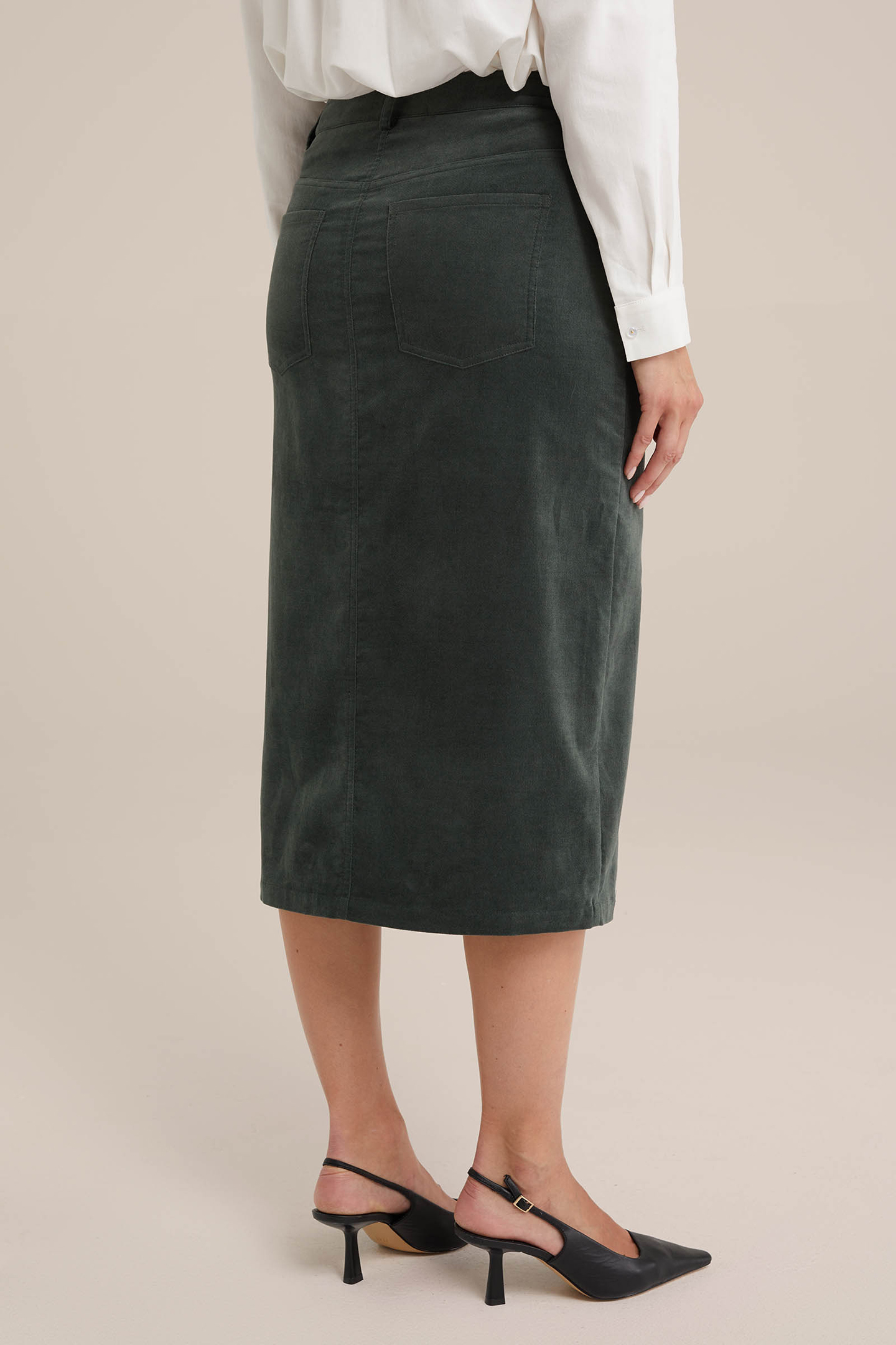 SKIRT PENCIL GREEN 2