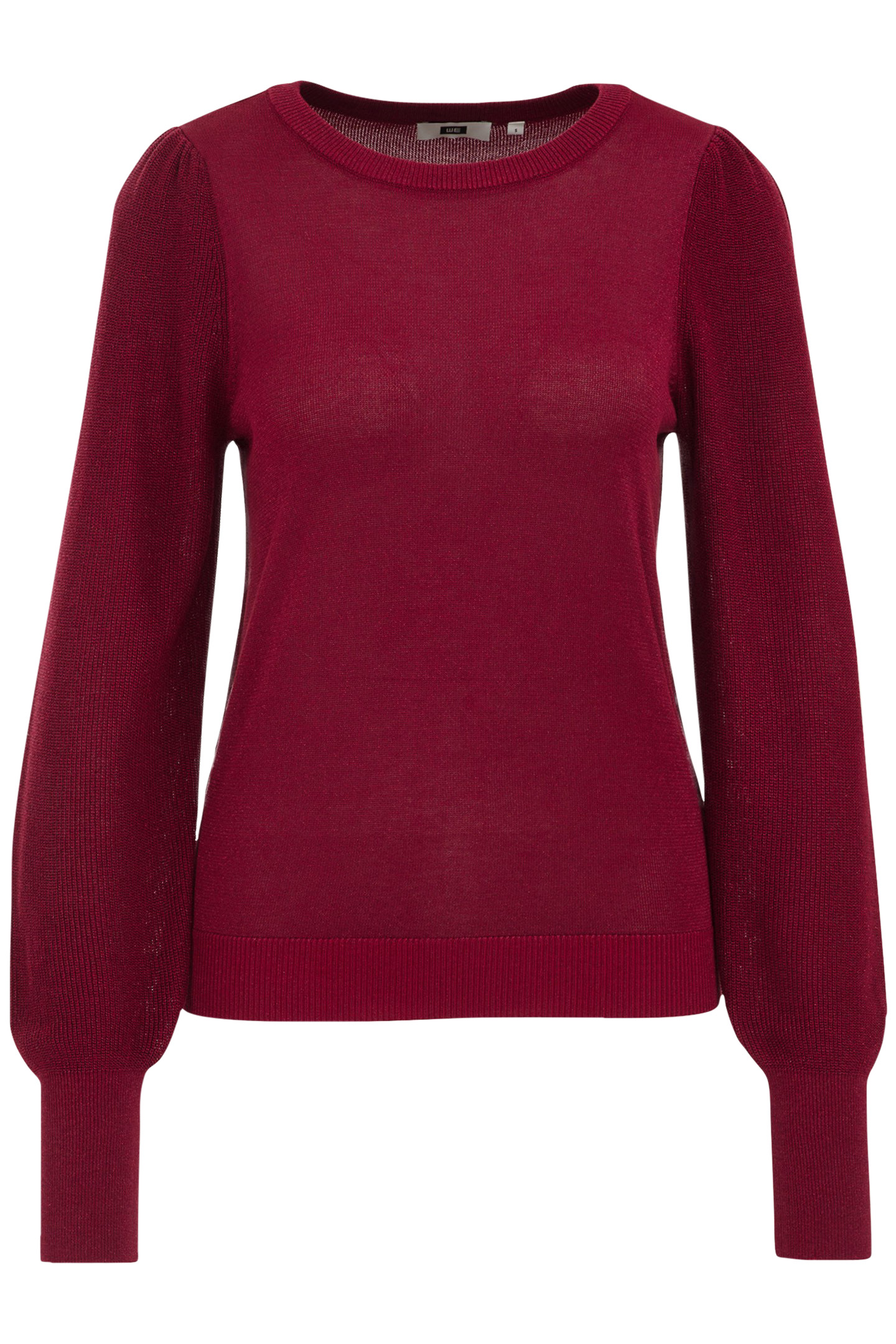 KNITTED PULLOVER BURGUNDY RED 4