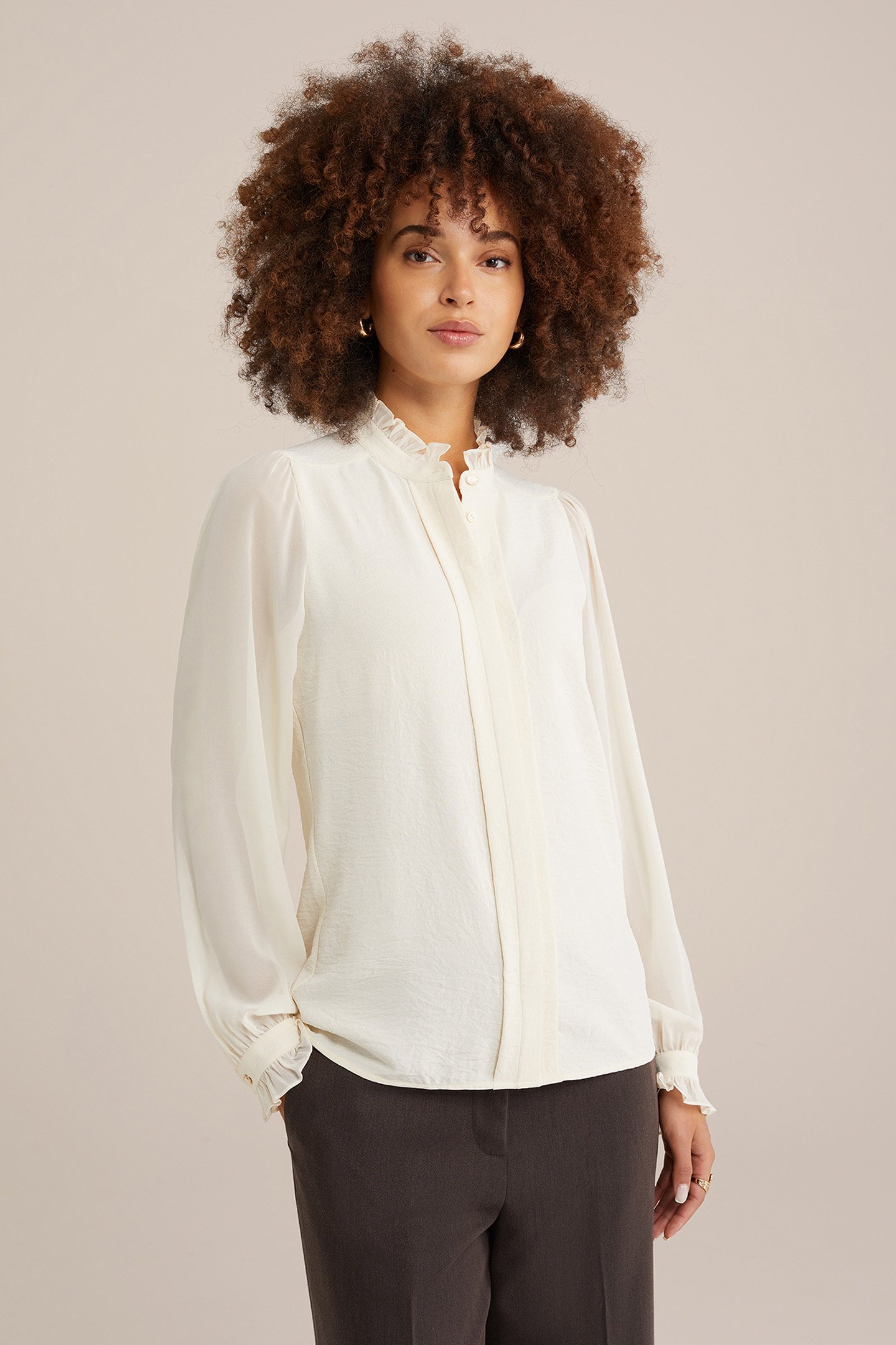 BLOUSE WHITE by WE Fashion