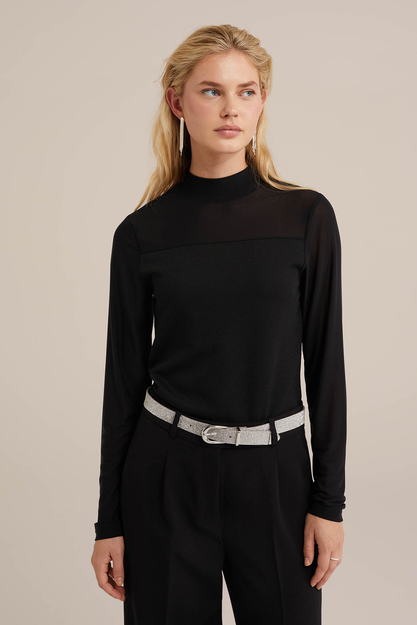 KNITTED PULLOVER BLACK by WE Fashion
