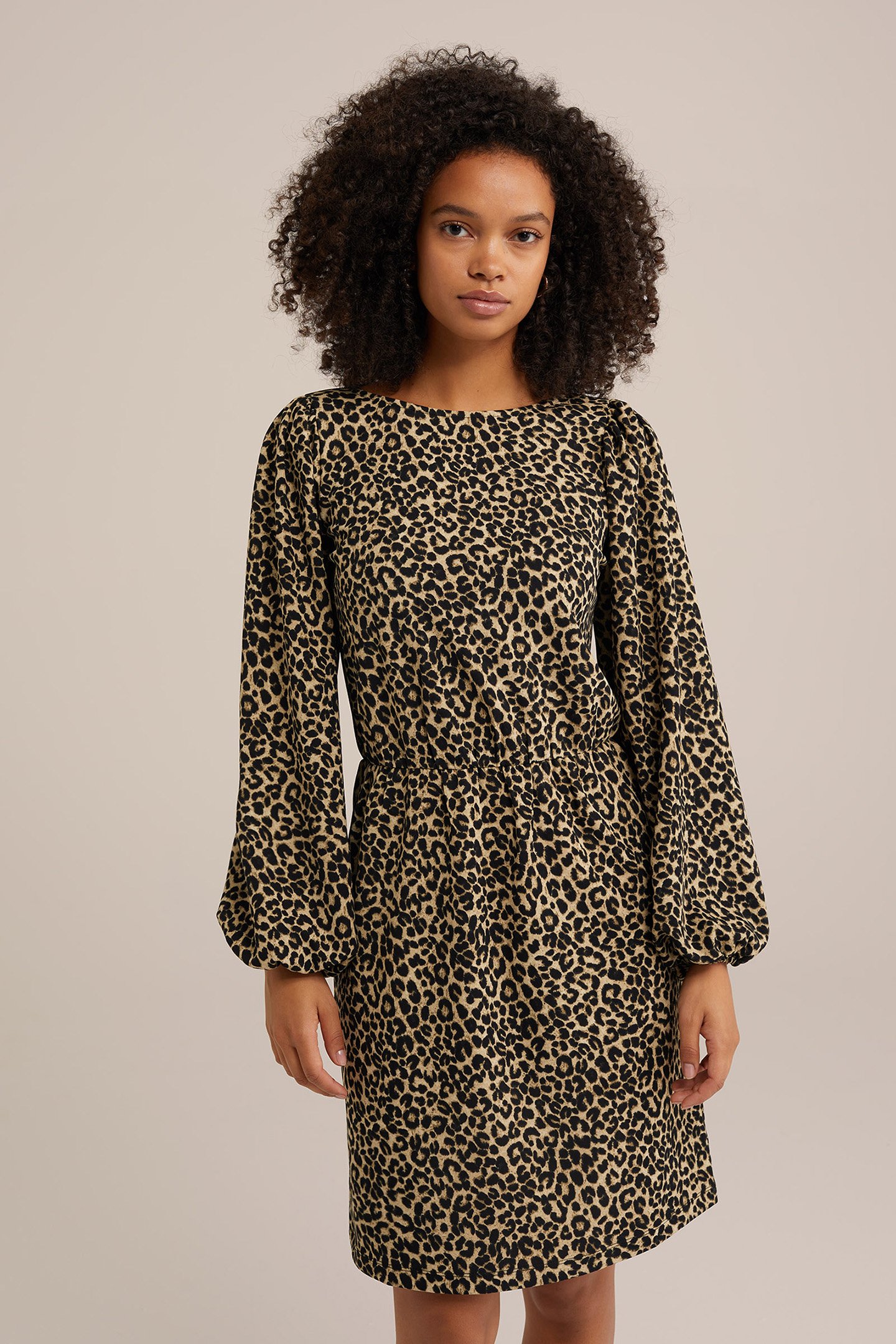 DRESS MIDI BRIGHT YELLOW by WE Fashion