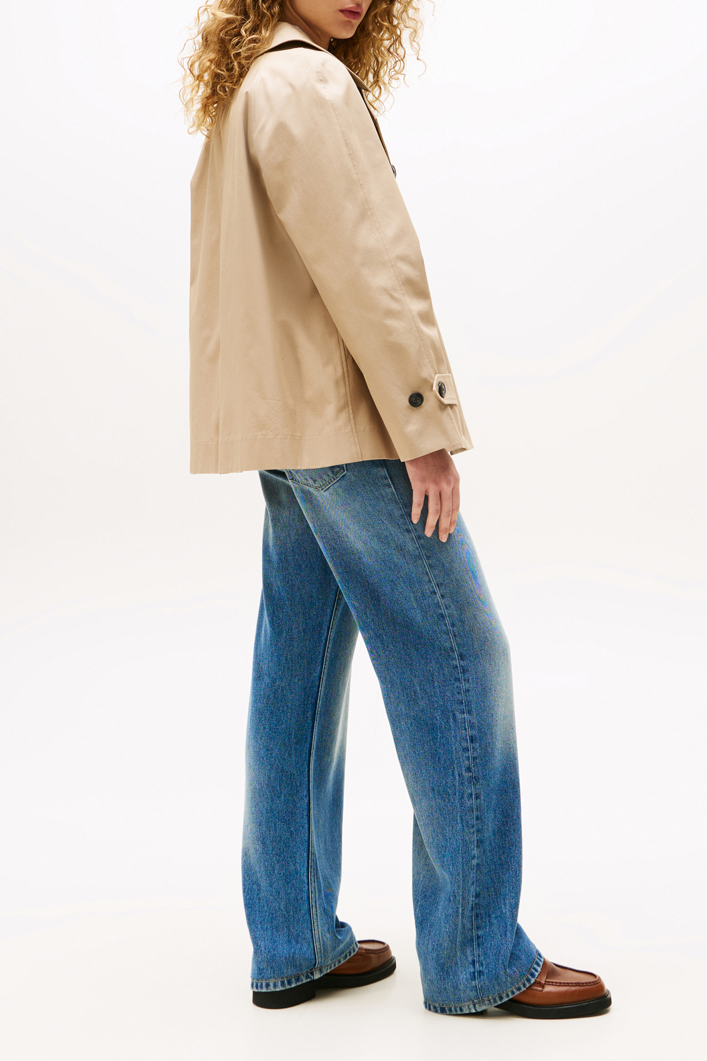 WOMEN'S STANDARD FIT TRENCH COAT BEIGE 3