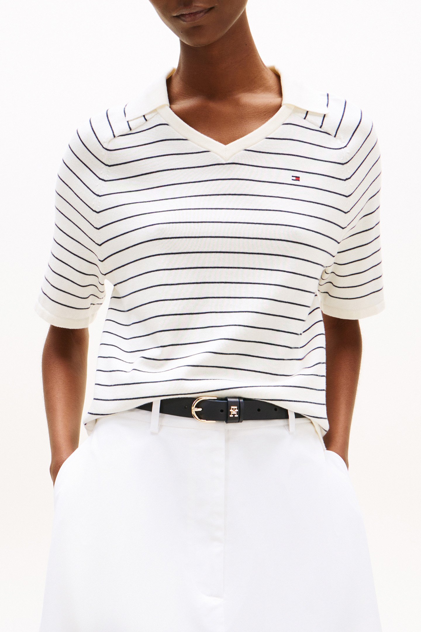 TOMMY HILFIGER REGULAR FIT POLO SHIRT, DARK NIGHT NAVY 1