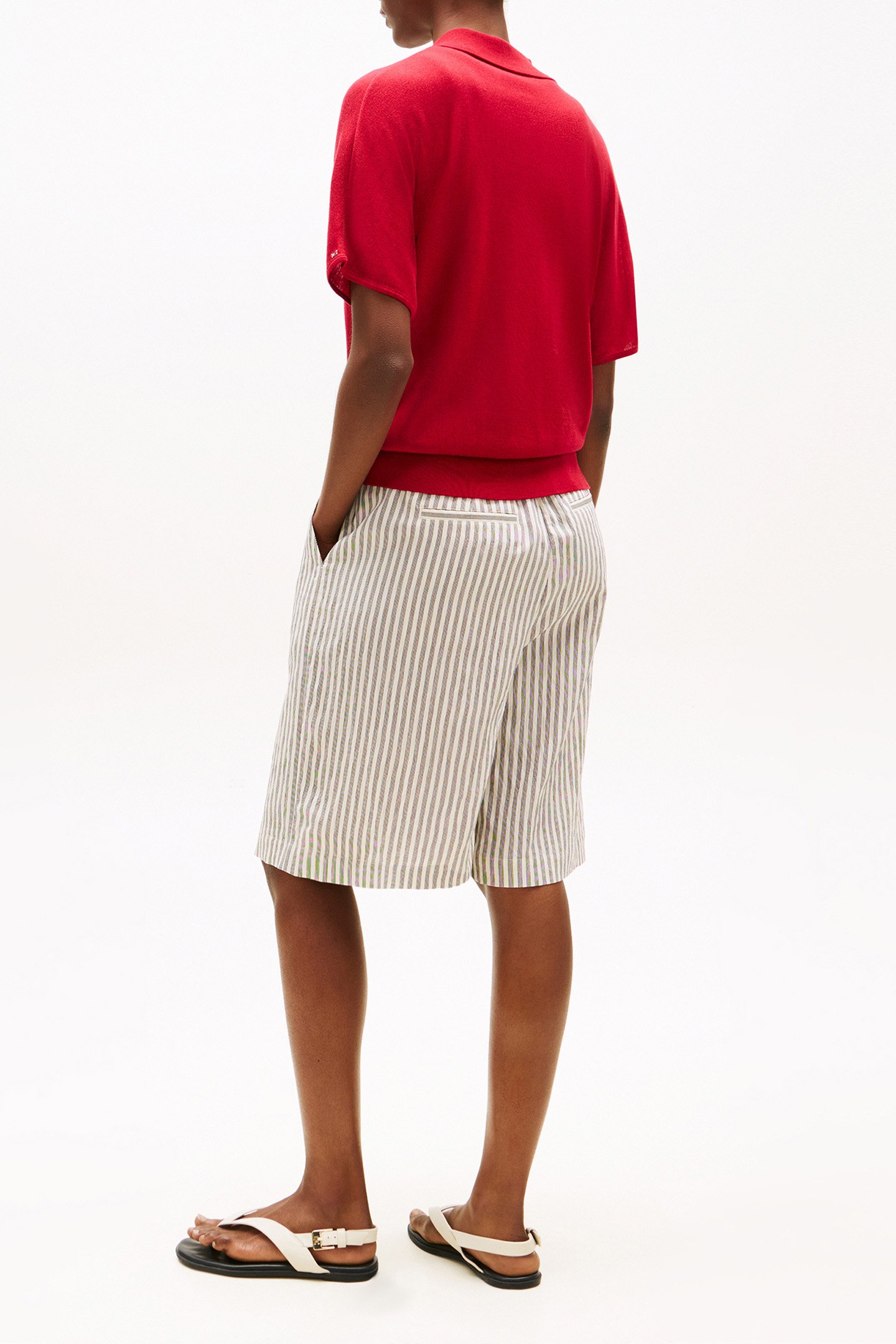 LYOCELL SILK S/S POLO MEDIUM RED 3