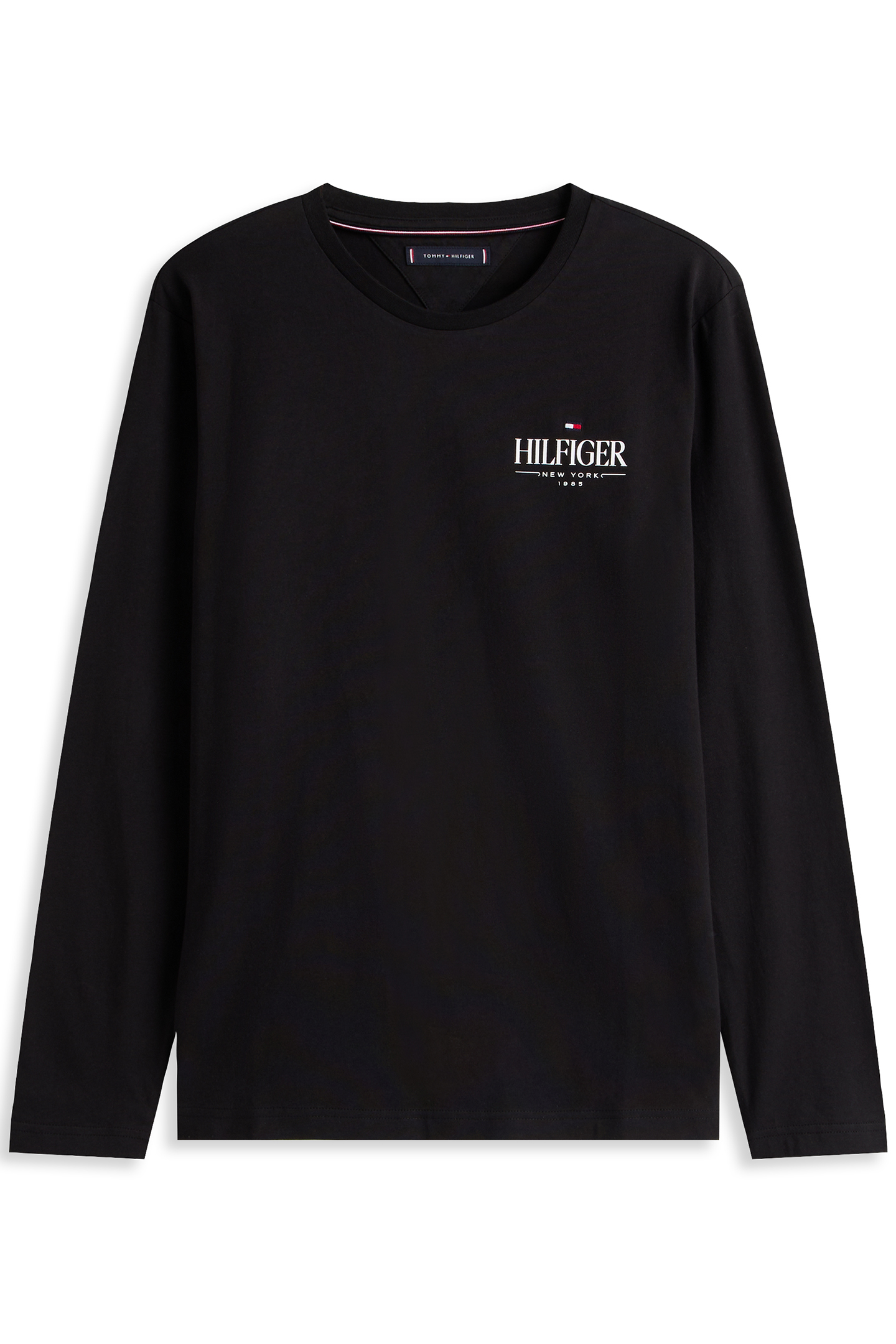 HILFIGER STACK LS TEE REGULAR FIT LONGSLEEVE BLACK 4
