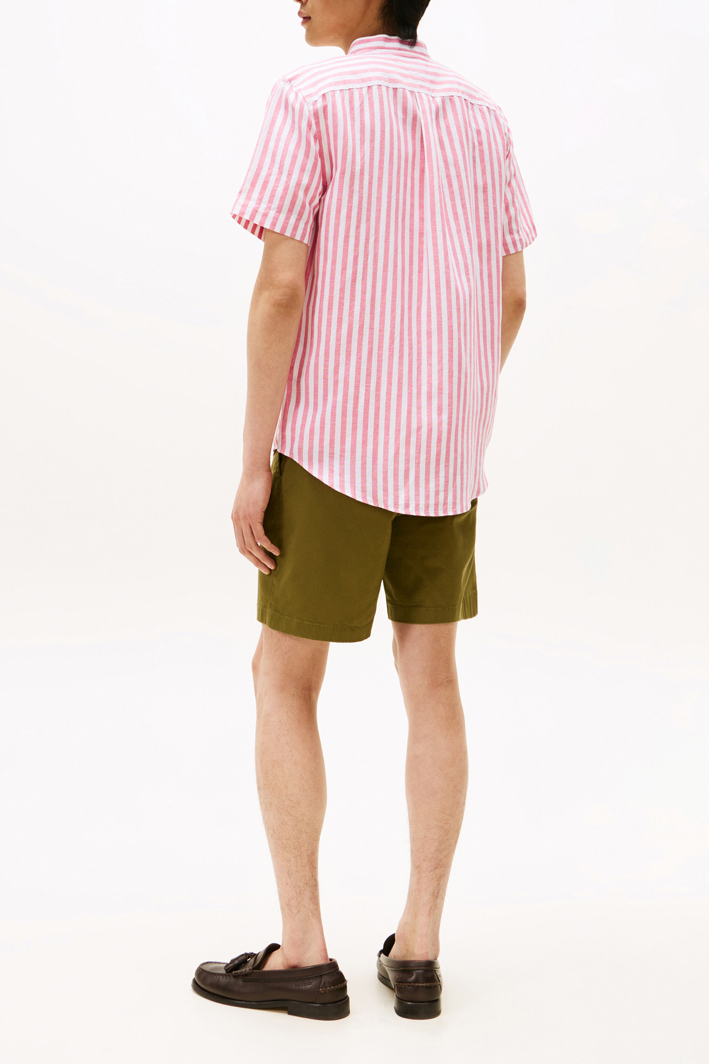 REGULAR FIT SHORT SLEEVE SHIRT VINTAGE ROSY/WHITE 2