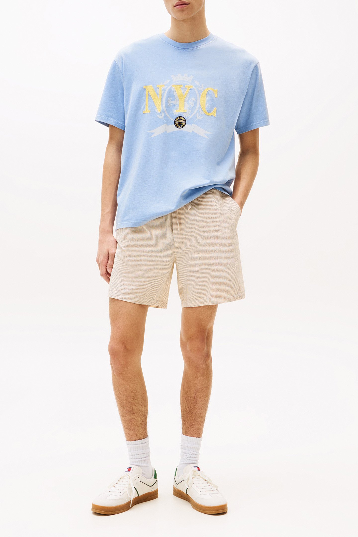 TJM SEERSUCKER STP B RELIC TAN STRIPES 2