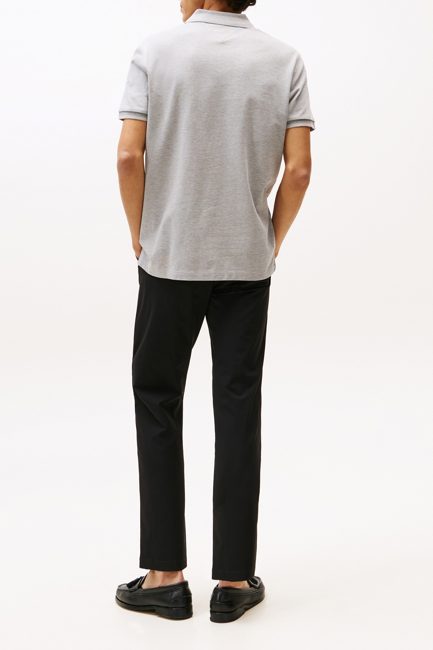 CONTRAST COLLAR BLOCK LIGHT GREY HEATHER 3