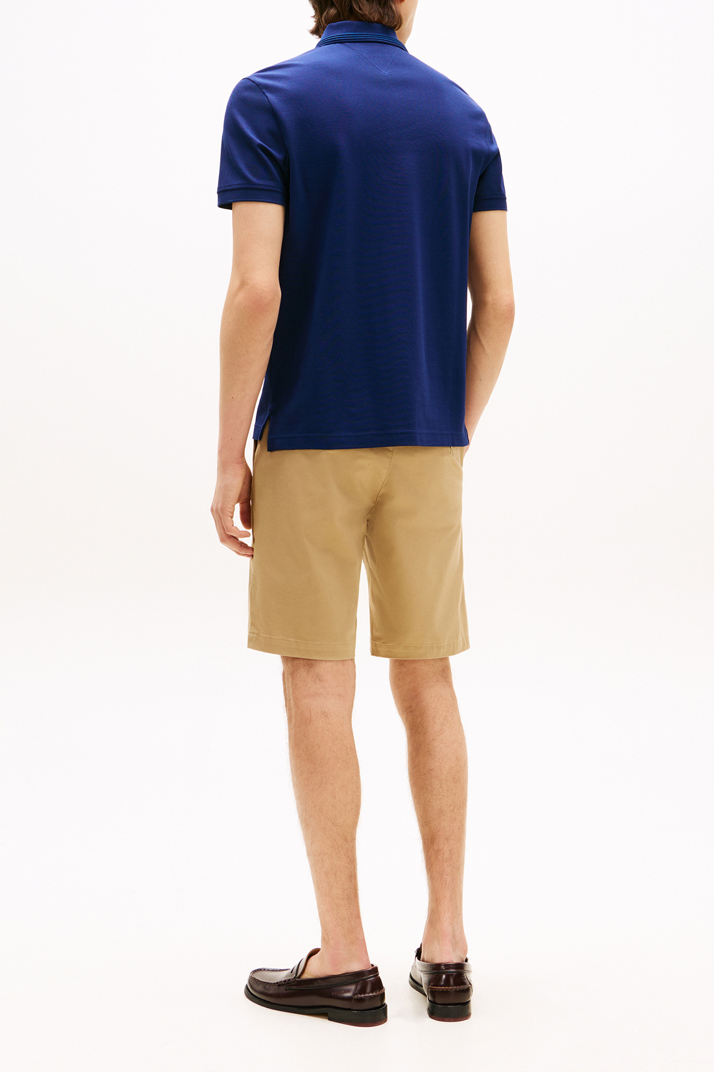 MERCERISED PIQUE ZIP PREPPY NAVY 3