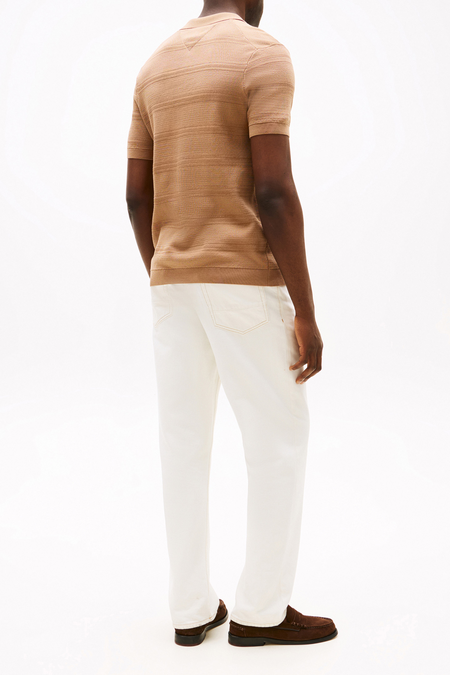 DC KNTD STP JHNY COL SLIM FIT POLO SHIRT CHAMPAGNE COLOR 3