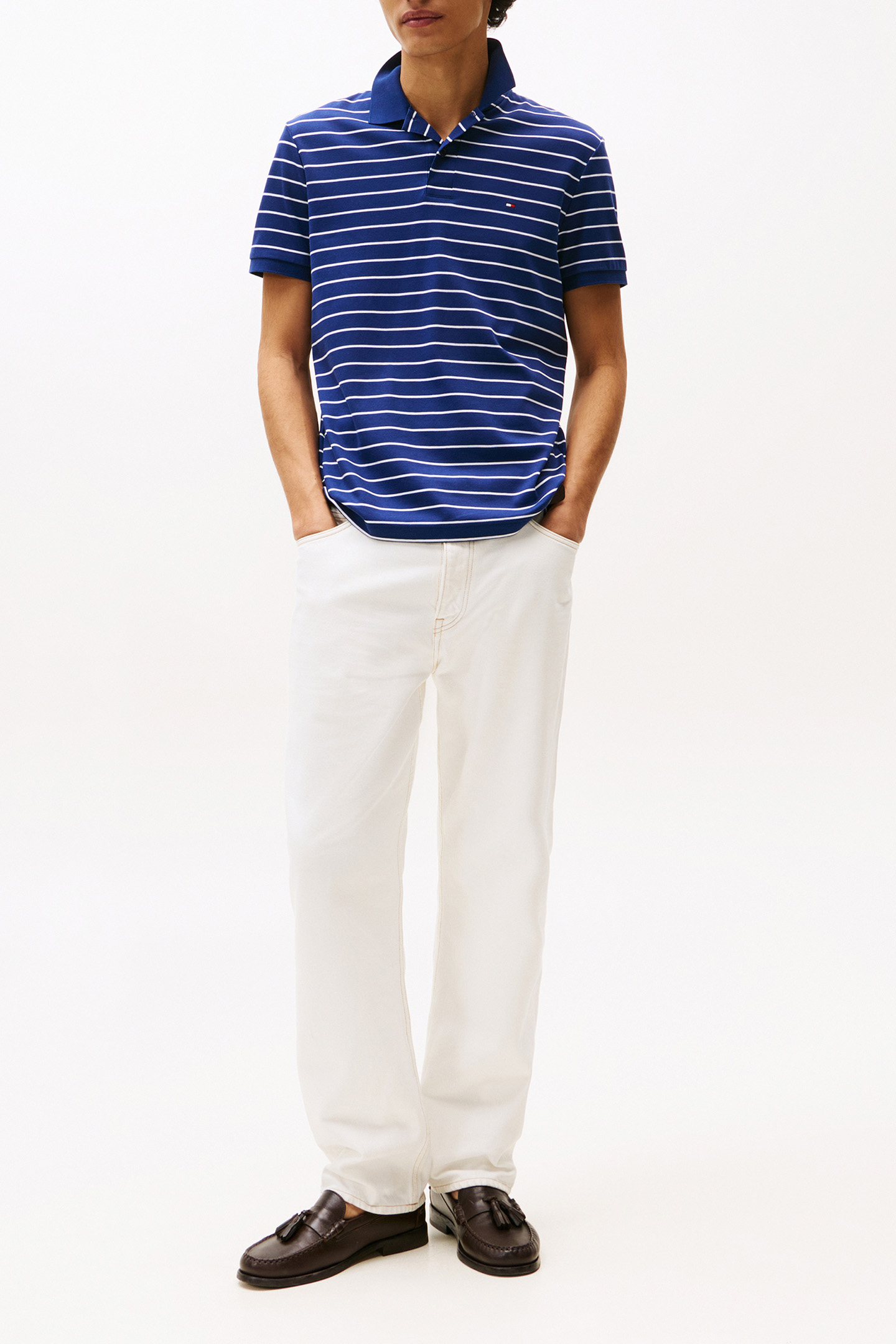 LIQUID COTTON REG SE PREPPY NAVY/WHITE 2
