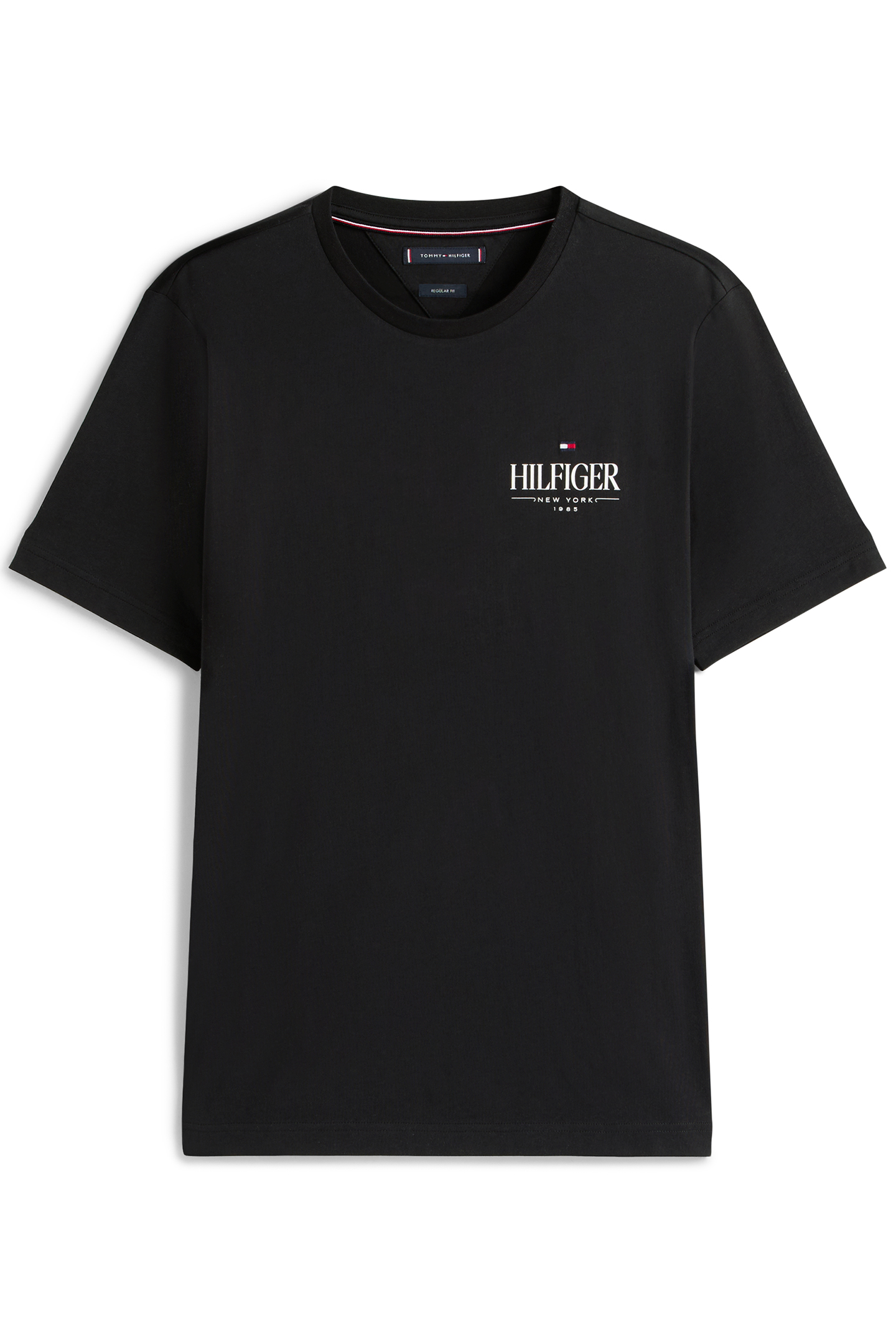 HILFIGER STACK REGULAR FIT SHORT SLEEVE TEE BLACK 4