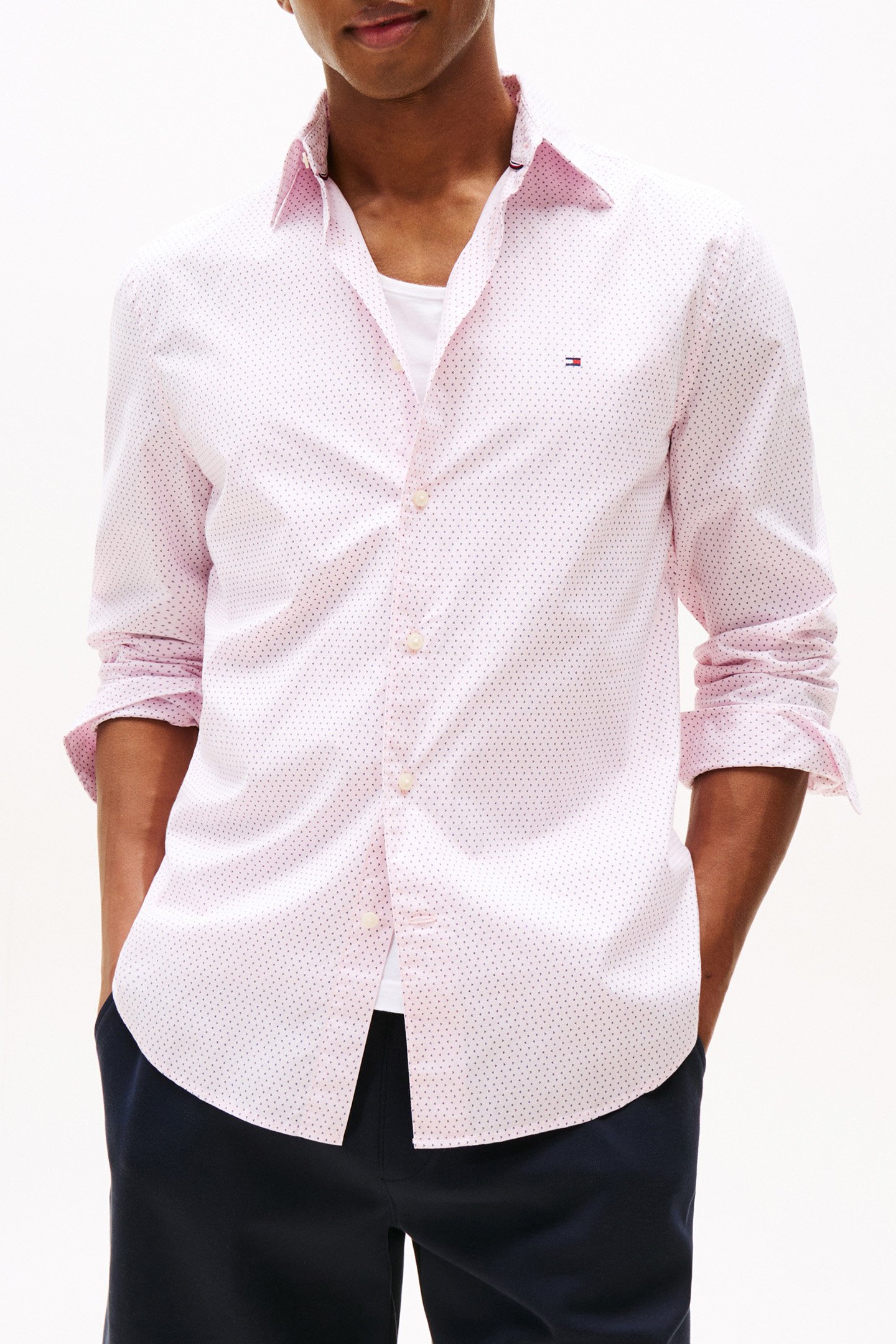 FLEX POPLIN MINI PRI PINK LILY by Tommy Hilfiger