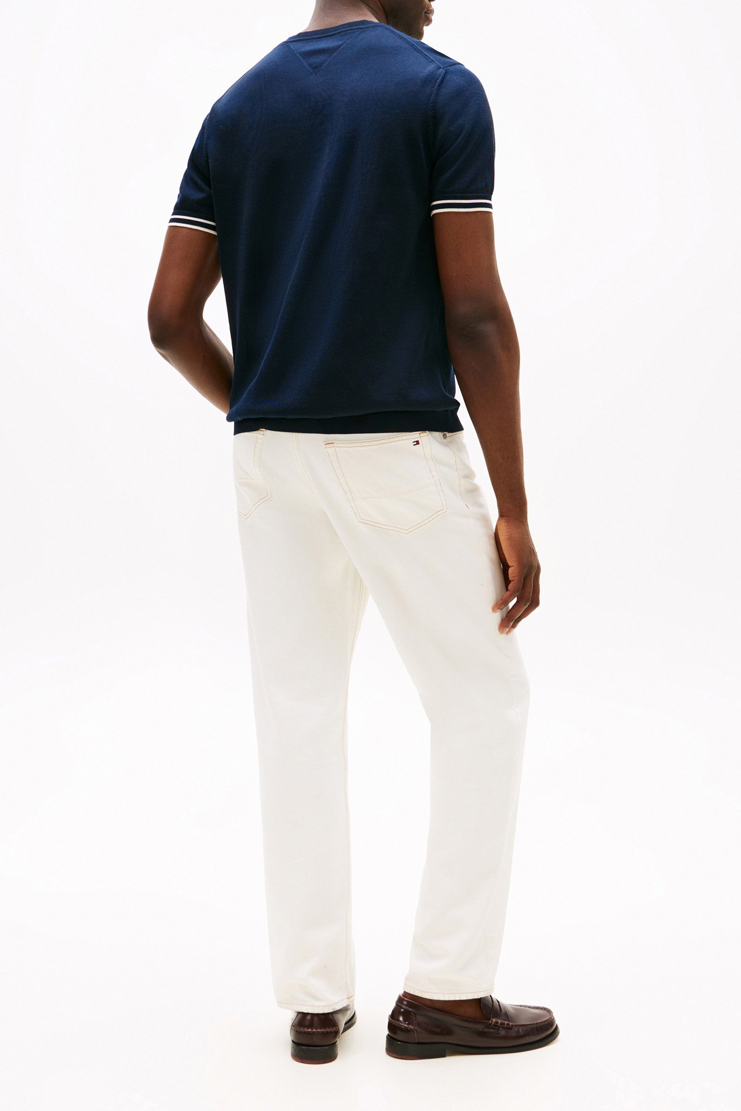 DC TIPPING STRIPE T-SHIRT DESERT SKY/IVORY PETAL 3