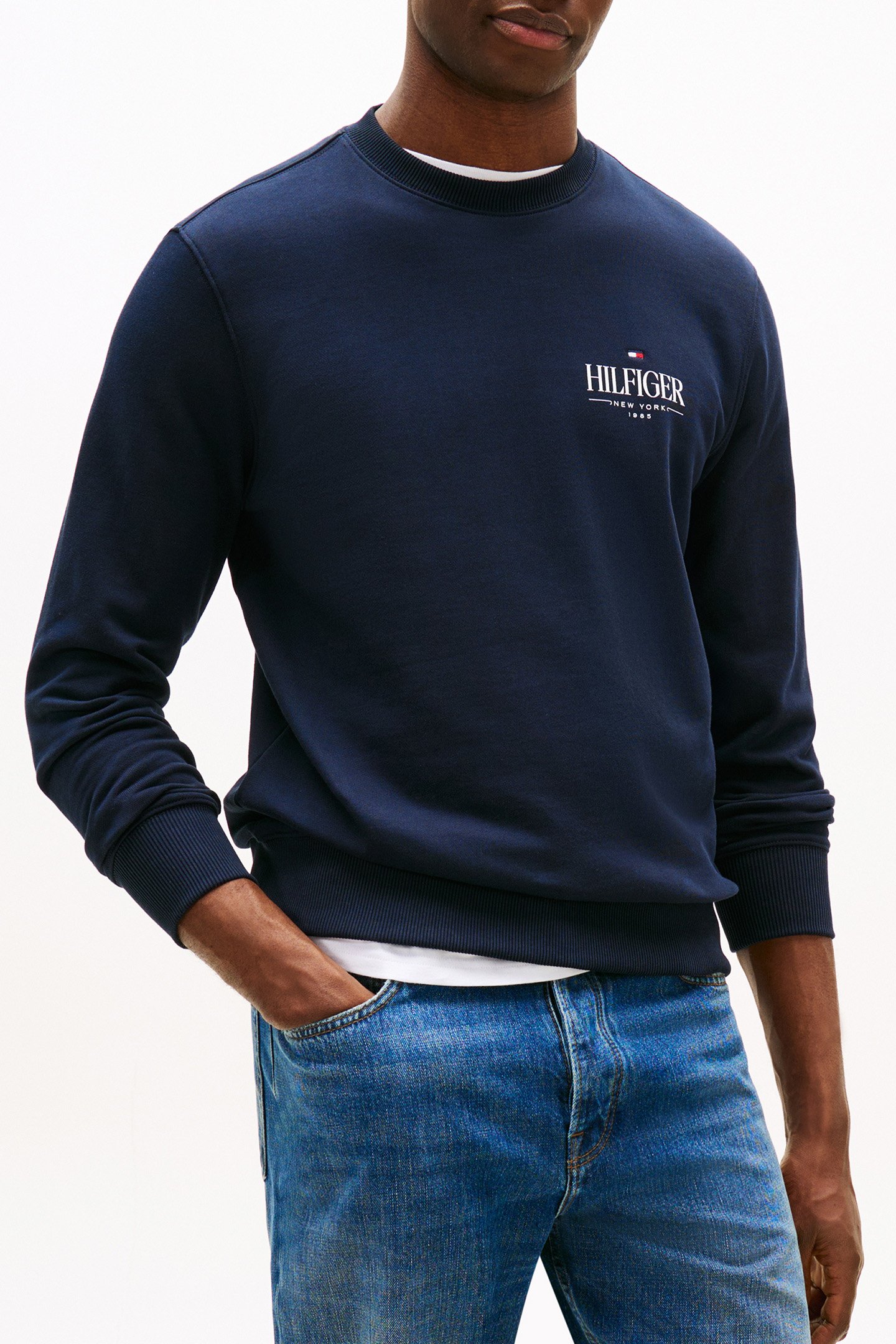 HILFIGER STACKED SWEATSHIRT DESERT SKY by Tommy Hilfiger