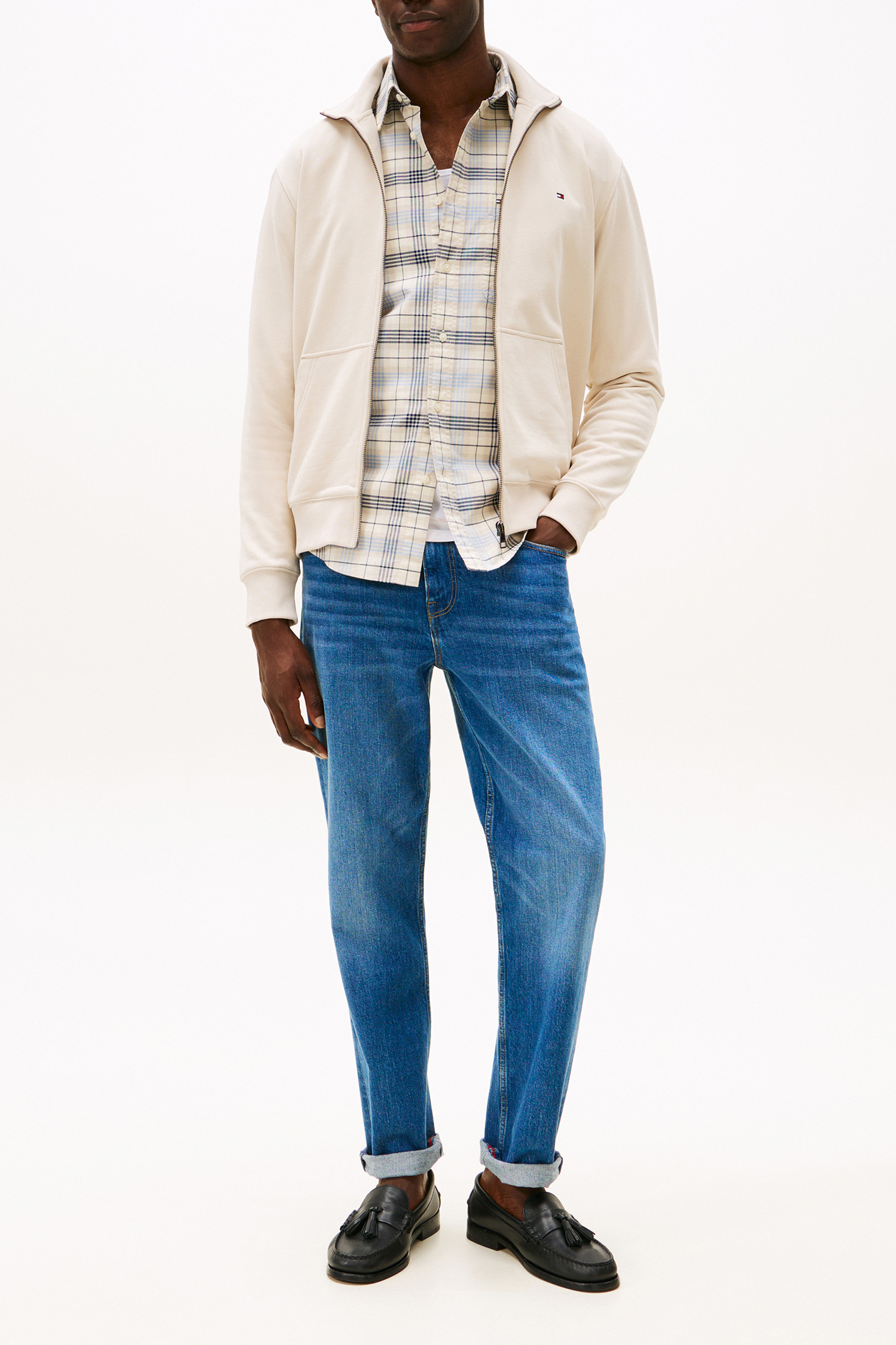 ESSENTIAL TERRY STANDARD FIT SWEATSHIRT BEIGE 2