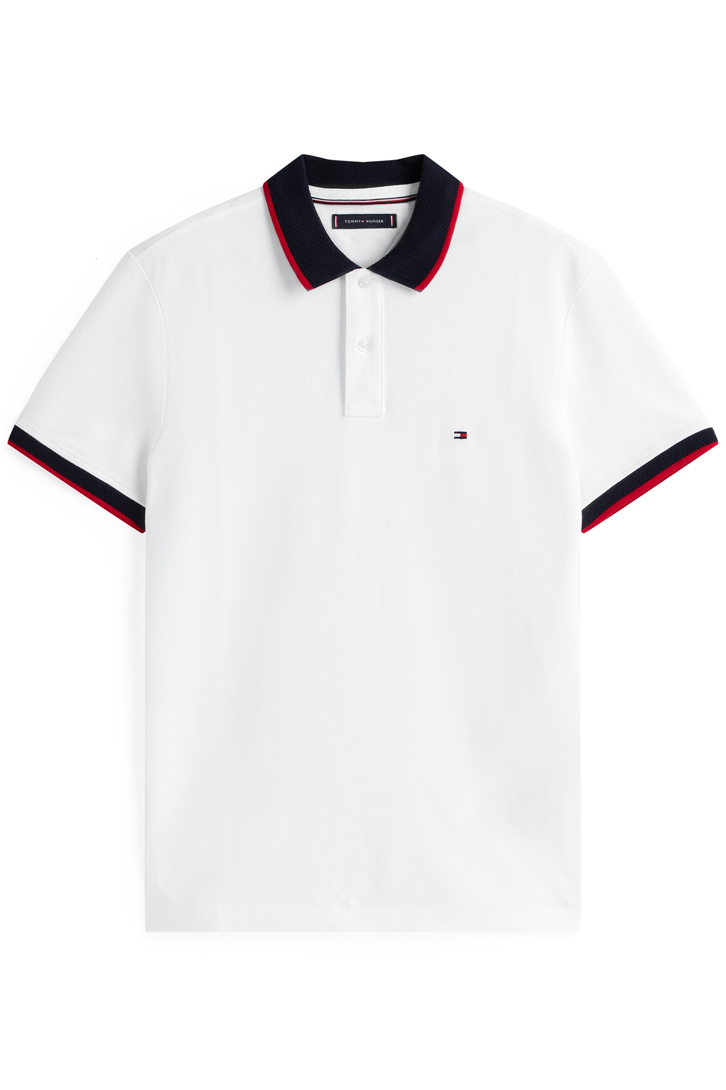 CONTRAST COLLAR POLO NORMAL FIT WHITE 4