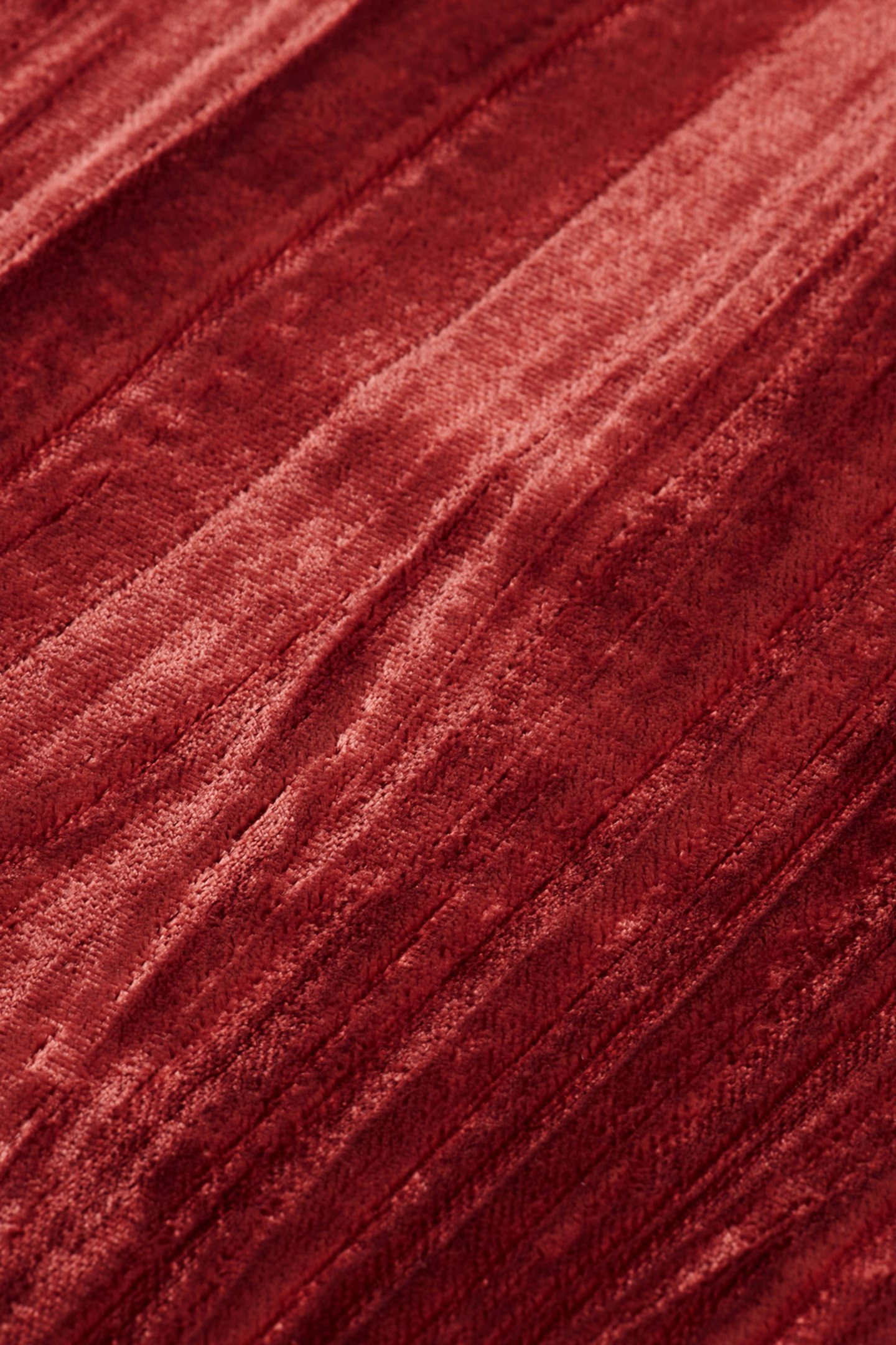 LACE TRIMMED VELVET PANT RUST 9